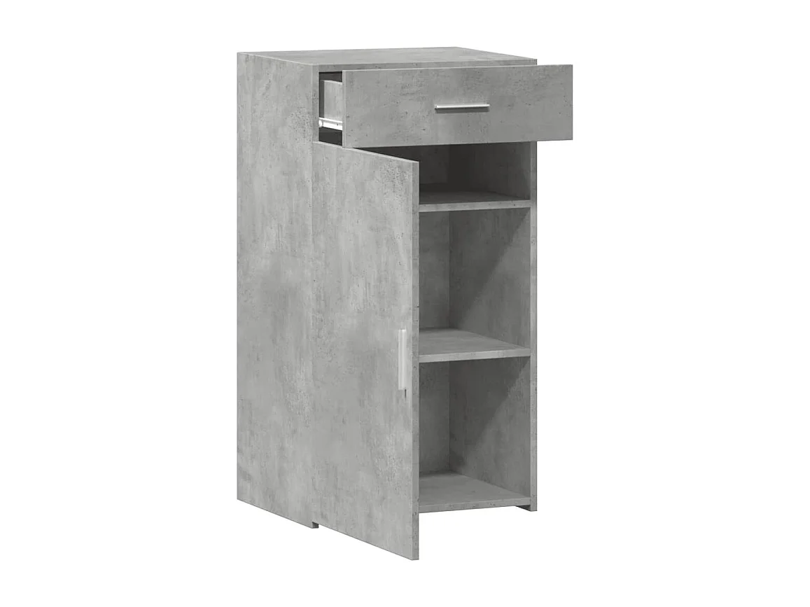 Aparador buffet cómoda mueble mueble de almacenamiento organizador cocina salón salón 50 x 42,5 x 93 cm madera contrachapada gris 02_0031946