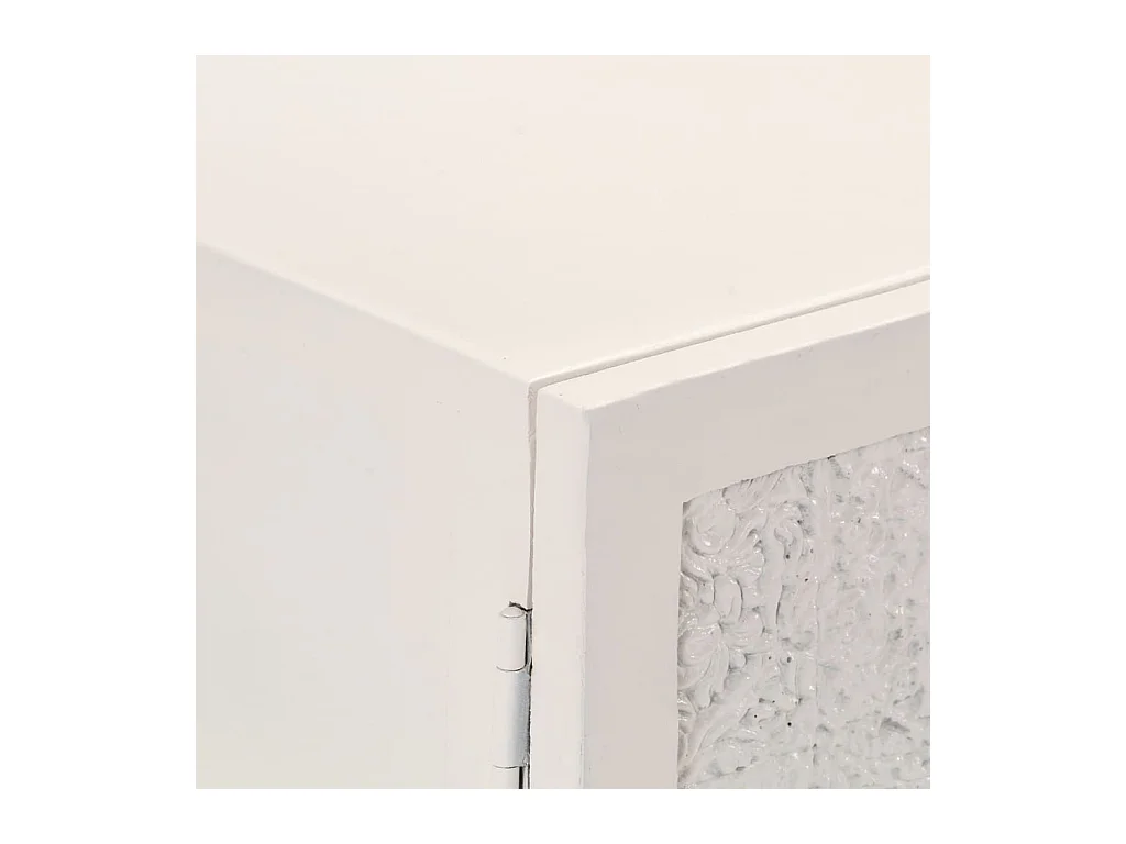 bahut commode armoire bois blanche 115 x 30 x 76 cm 02_0029525