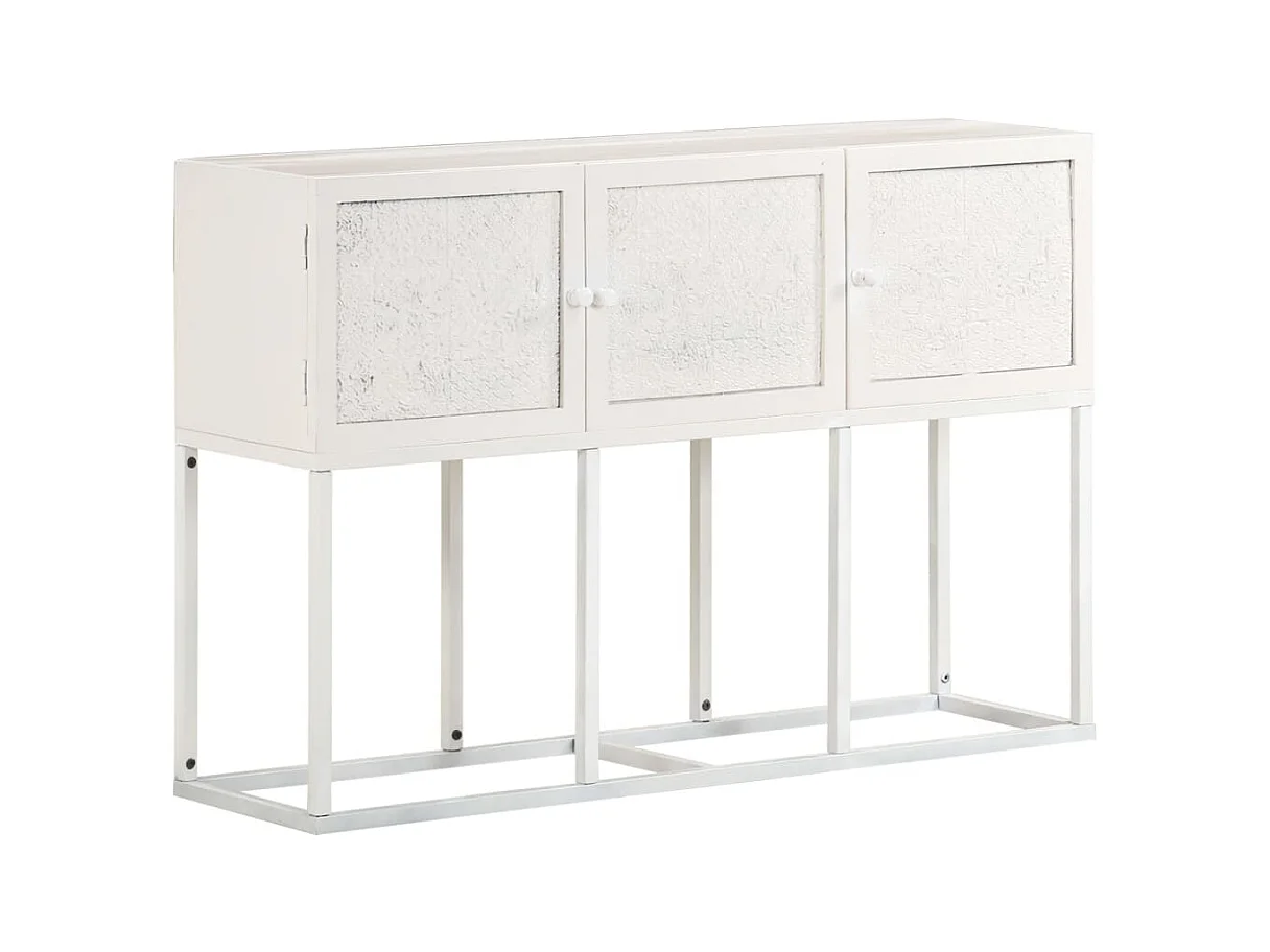 bahut commode armoire bois blanche 115 x 30 x 76 cm 02_0029525