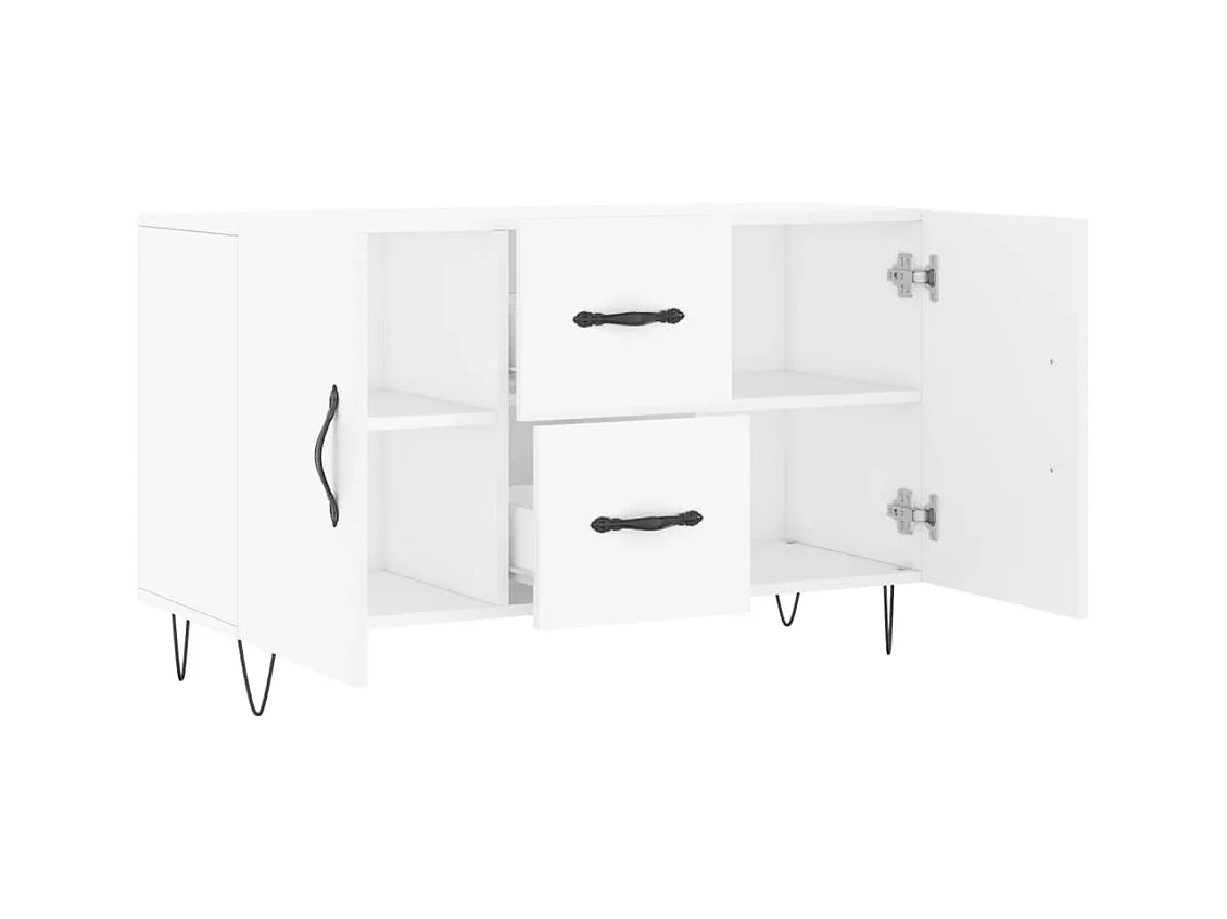 bahut commode armoire bois blanche 100 x 36 x 60 cm 02_0030166