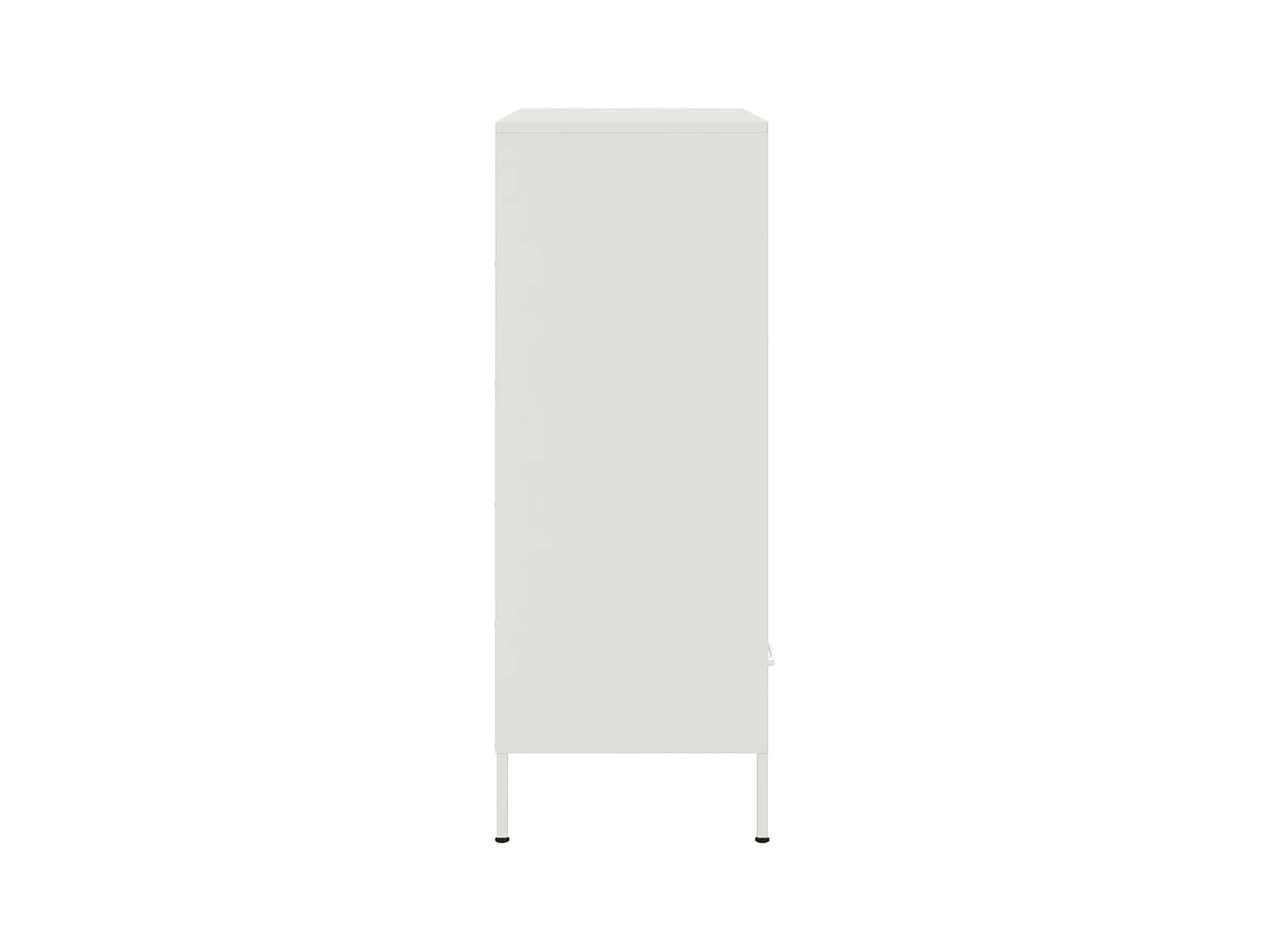Aparador cómoda cómoda armario mueble organizador cocina salón salón alto 68 x 39 x 101,5 cm acero blanco 02_0032484