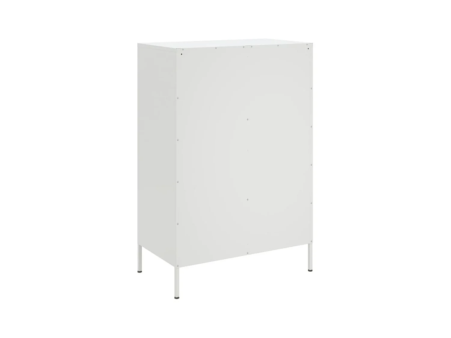 Aparador cómoda cómoda armario mueble organizador cocina salón salón alto 68 x 39 x 101,5 cm acero blanco 02_0032484