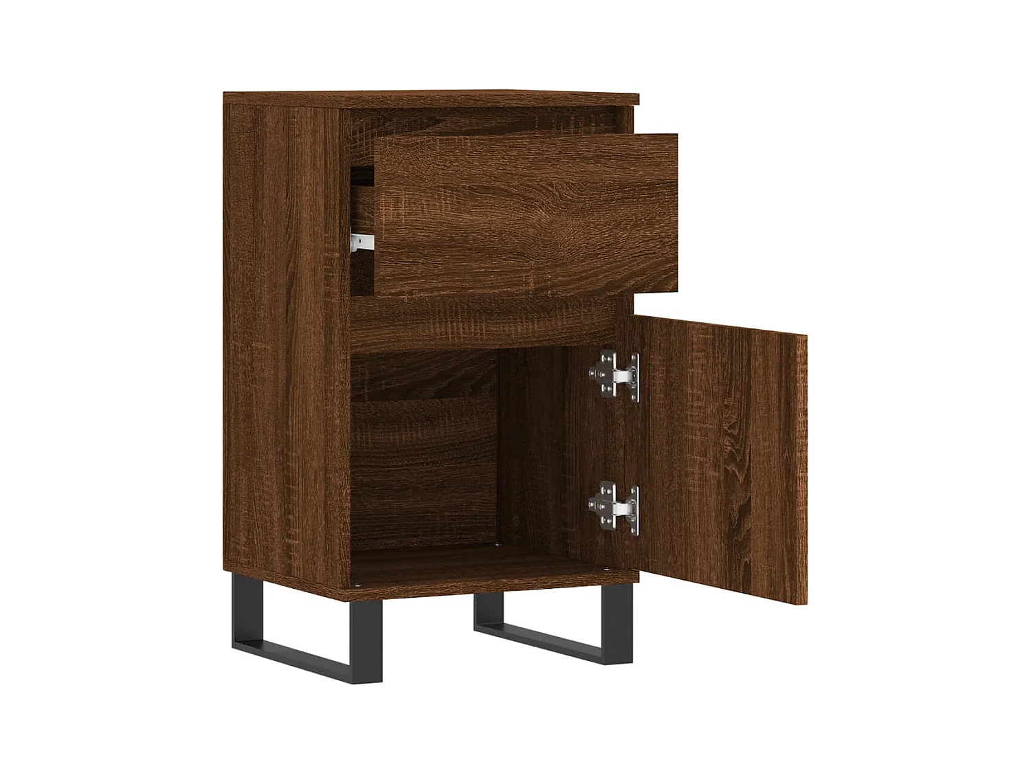Credenza buffet cassettiera mobile contenitore organizer cucina soggiorno soggiorni set da 2 40 x 35 x 70 cm derivati ​​del legno marrone 02_0036768