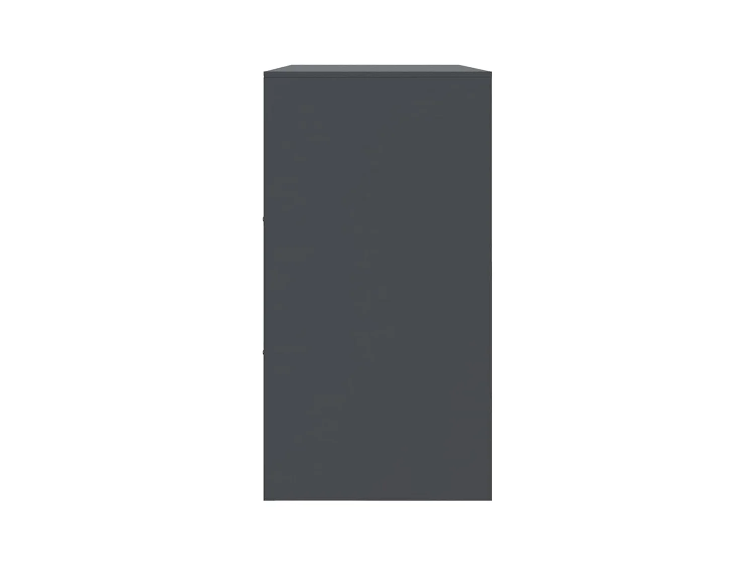 Credenza buffet cassettiera mobile contenitore organizer cucina soggiorno soggiorno 99 x 39 x 73 cm acciaio antracite 02_0029714