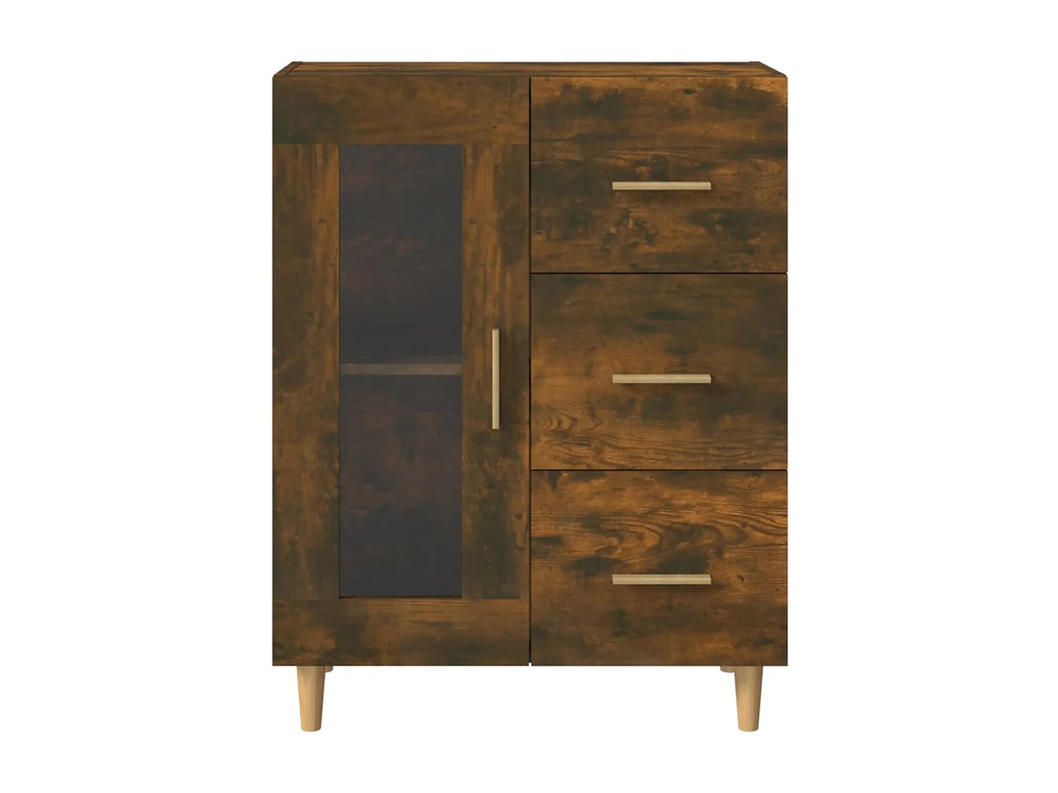 Buffet aparador cômoda armário unidade de armazenamento organizador cozinha sala de estar 69,5 x 34 x 90 cm madeira trabalhada marrom 02_0031026