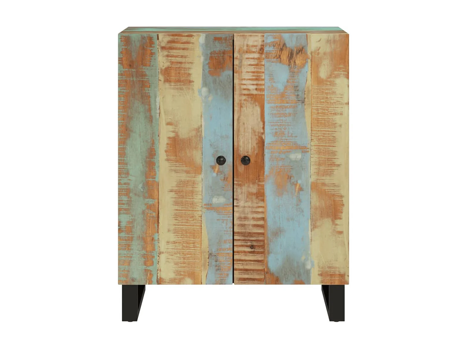 Buffet aparador cômoda armário unidade de armazenamento organizador cozinha sala sala 60 x 33 x 75 cm madeira recuperada maciça marrom 02_0029614