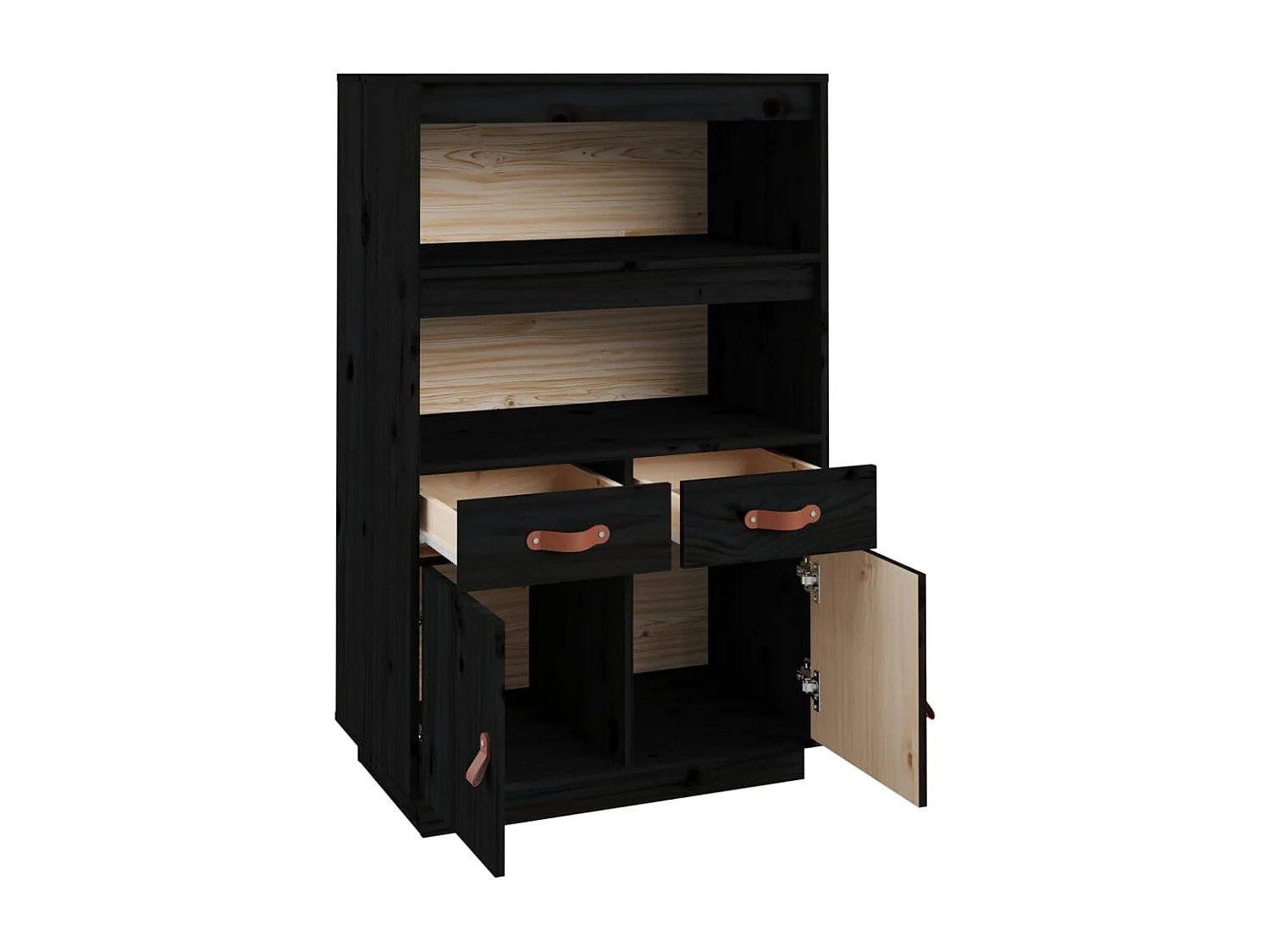 bahut commode armoire bois marron 67 x 40 x 108.5 cm 02_0034955