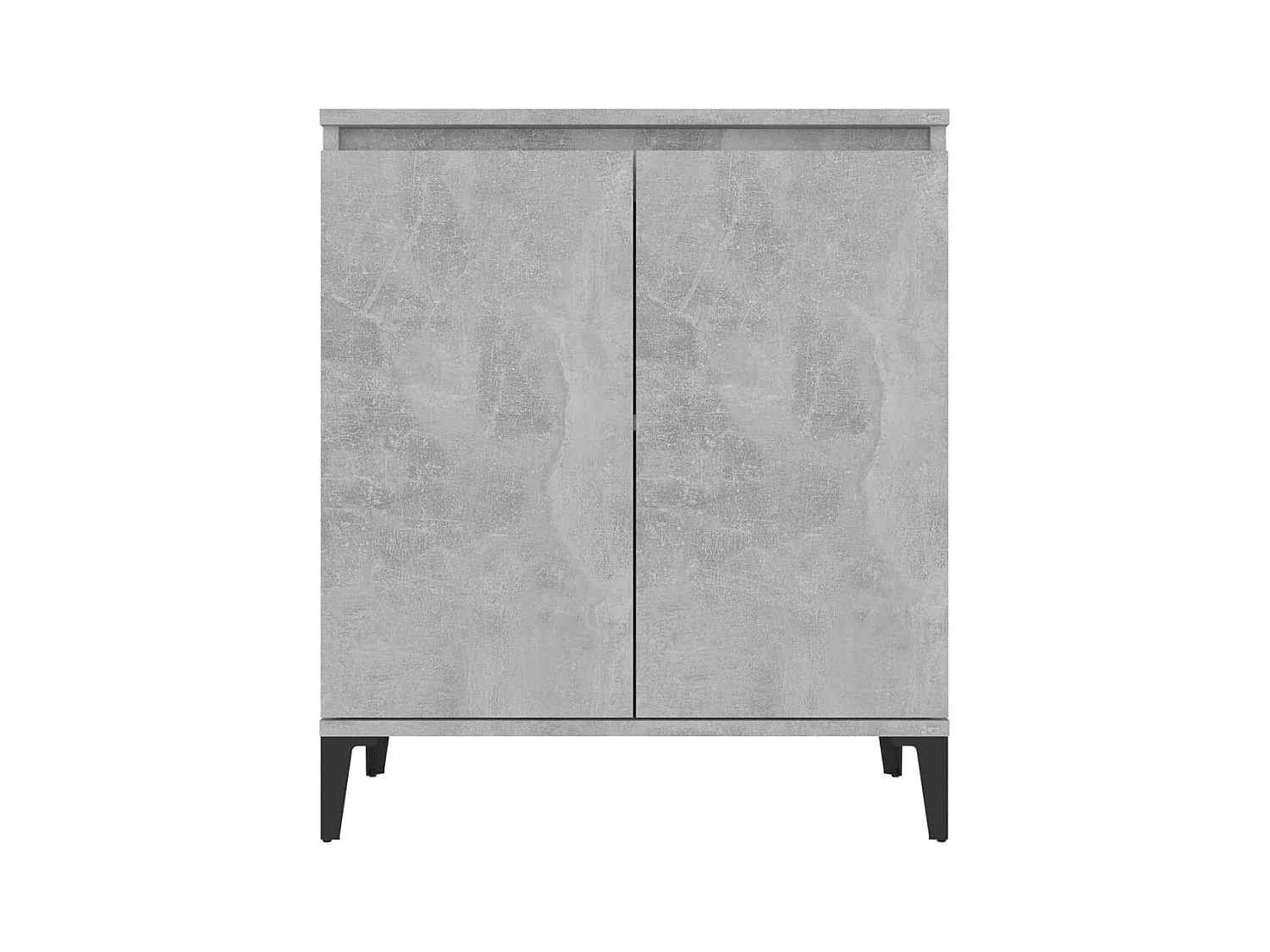 Credenza buffet cassettiera mobile contenitore organizer cucina soggiorno soggiorno 60 x 35 x 70 cm derivati ​​del legno grigio 02_0031972