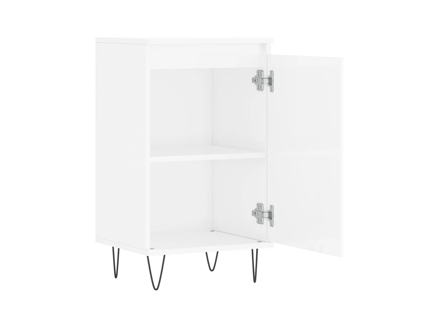 Aparador buffet cómoda armario mueble organizador cocina salón salón juego de 2 brillante 40 x 35 x 70 cm madera contrachapada marrón 02_0036704