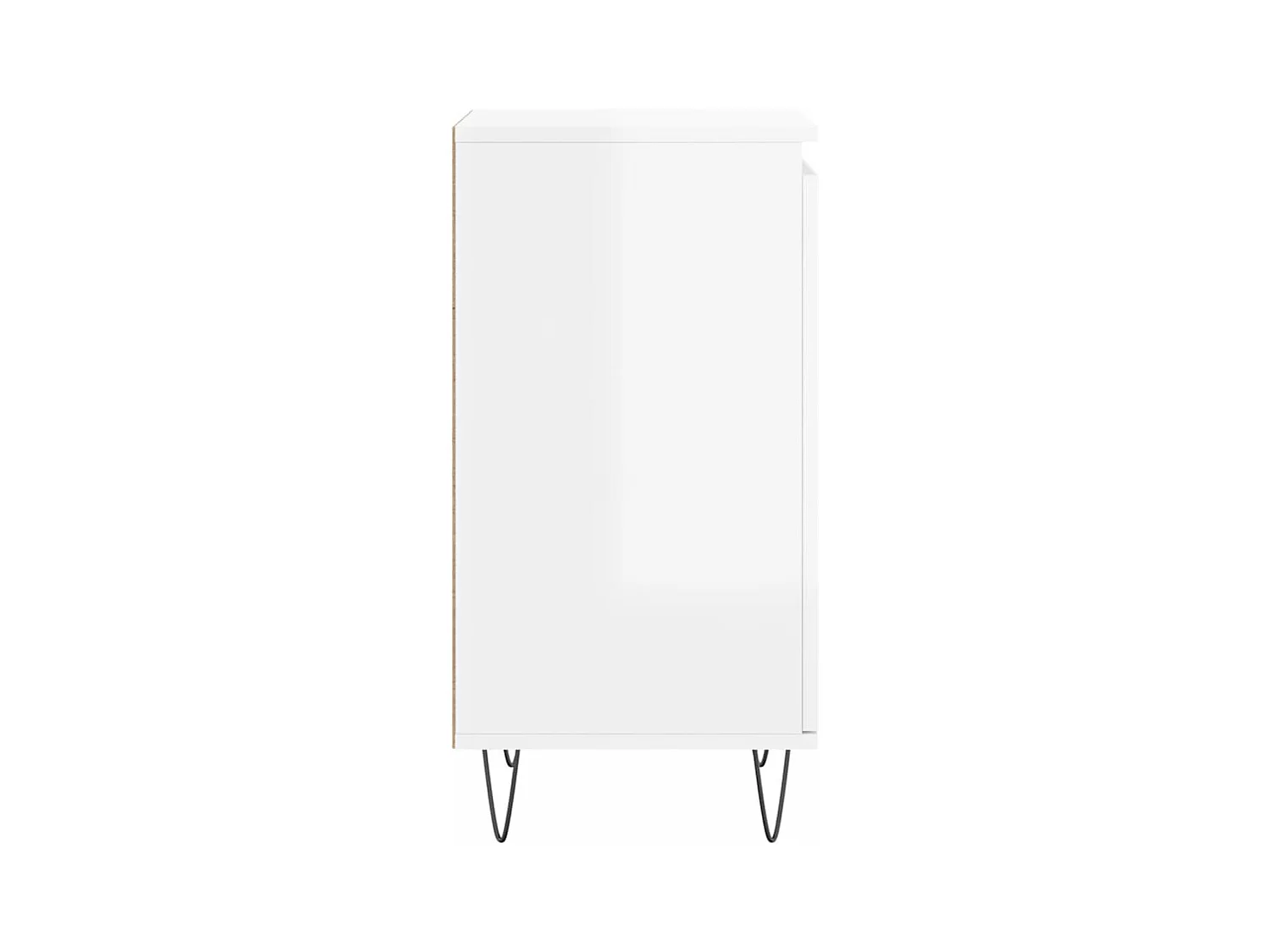 Aparador buffet cómoda armario mueble organizador cocina salón salón juego de 2 brillante 40 x 35 x 70 cm madera contrachapada marrón 02_0036704