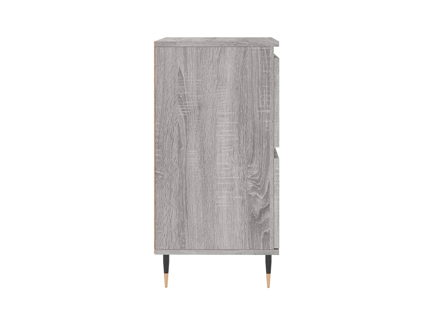 Credenza buffet cassettiera mobile contenitore organizer cucina soggiorno soggiorni set da 2 sonoma pannelli in MDF grigio 02_0036982