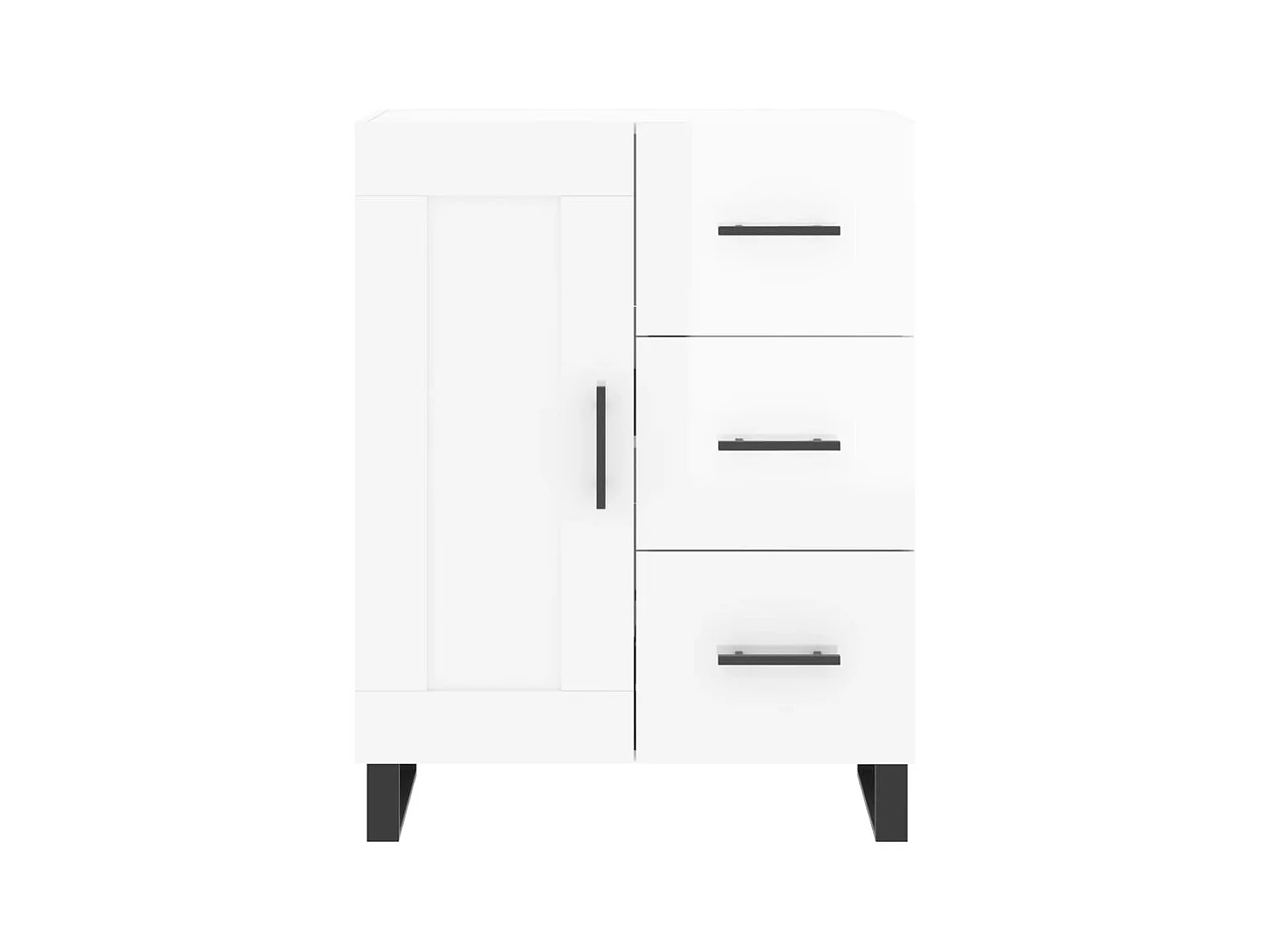bahut commode armoire bois blanche 69.5 x 34 x 90 cm 02_0030723