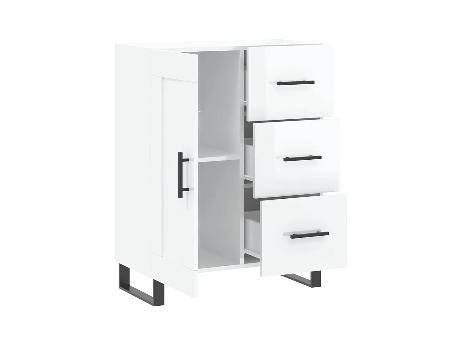 bahut commode armoire bois blanche 69.5 x 34 x 90 cm 02_0030723