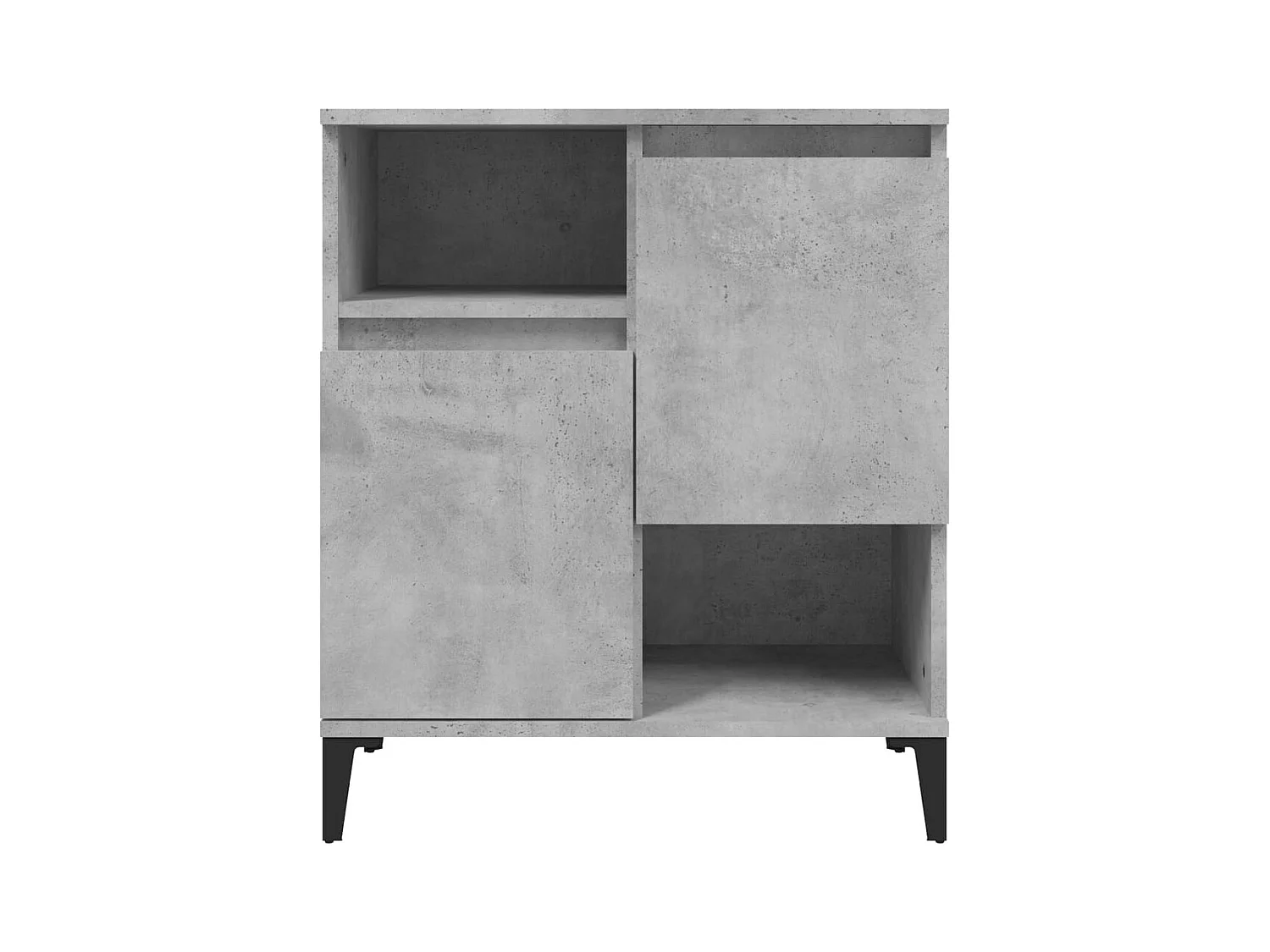 Credenza buffet cassettiera mobile contenitore organizer cucina soggiorno soggiorni set da 2 60 x 35 x 70 cm derivati ​​del legno grigio 02_0036866