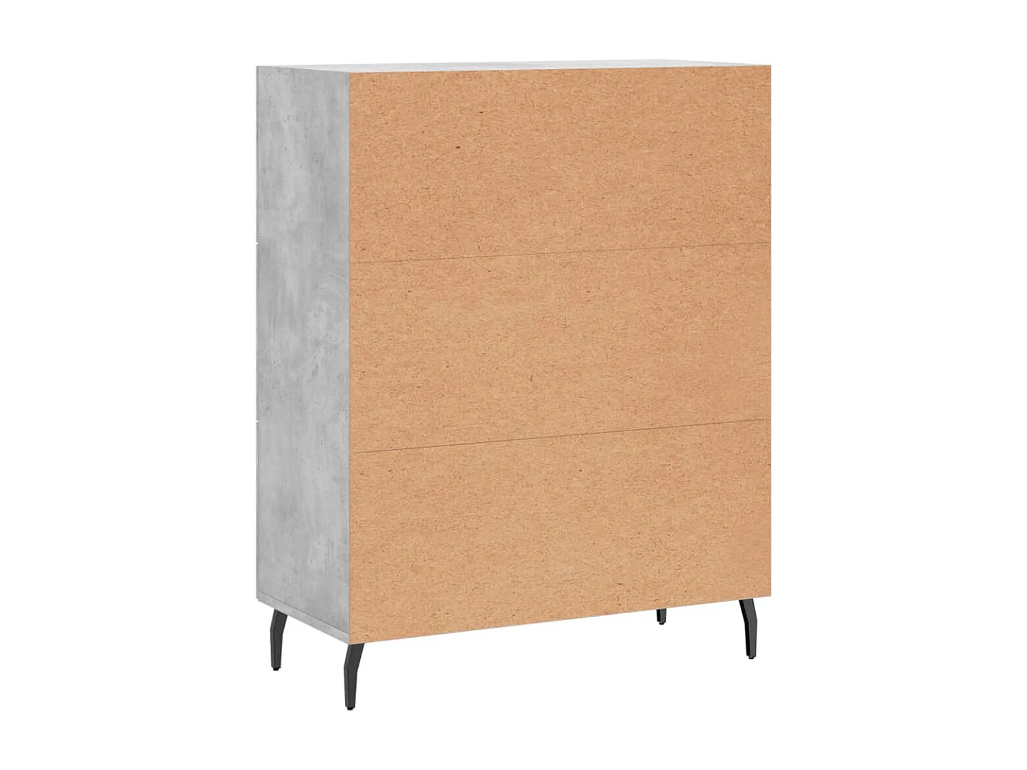 Buffet aparador cômoda armário unidade de armazenamento organizador cozinha sala de estar 69,5 x 34 x 90 cm madeira trabalhada cinza 02_0032036