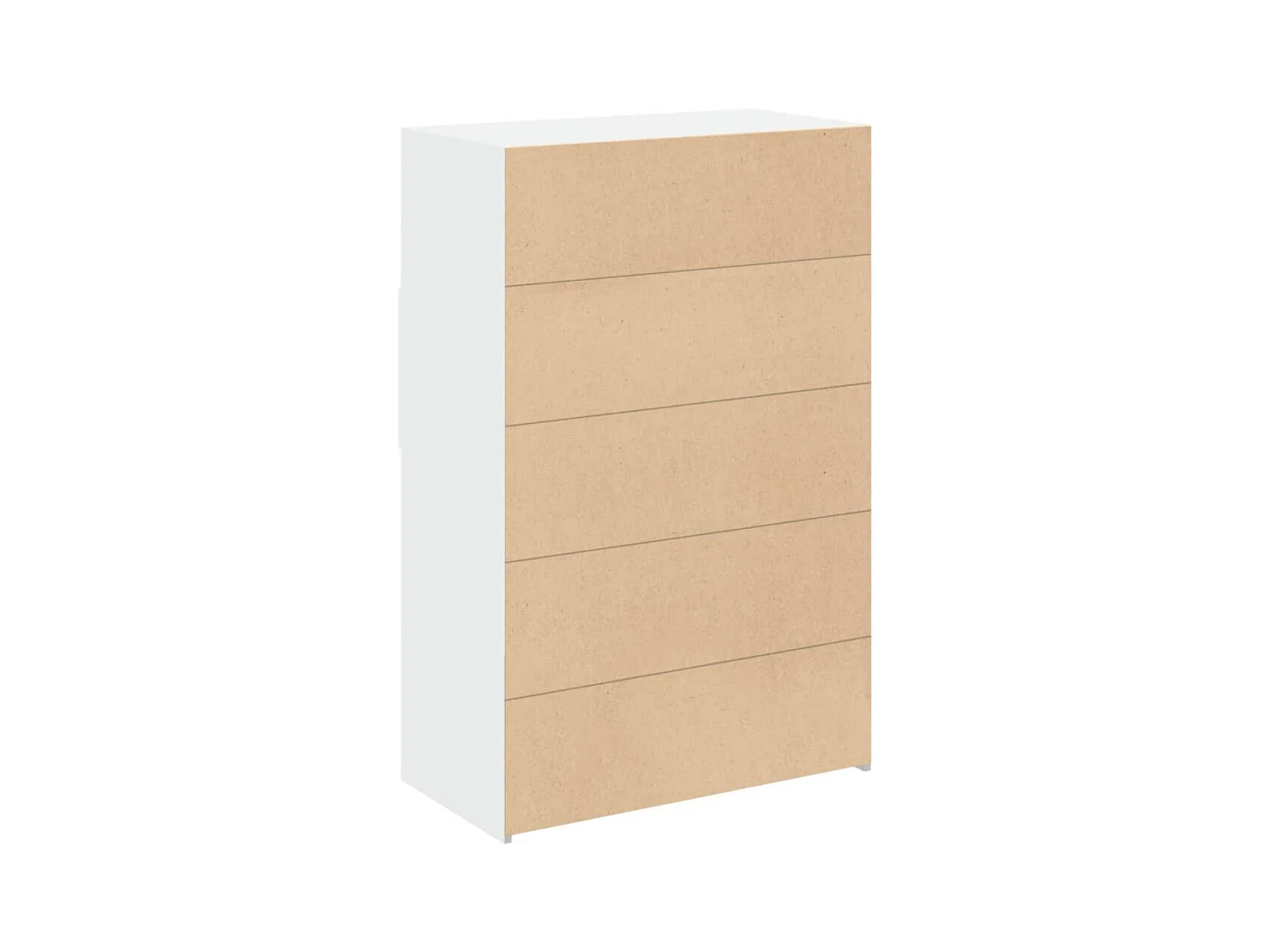 Buffet credenza cassettiera mobile contenitore organizer cucina soggiorno soggiorno alto 80 x 42,5 x 124 cm derivati ​​del legno bianco 02_0032773