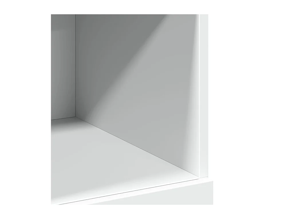 Buffet credenza cassettiera mobile contenitore organizer cucina soggiorno soggiorno alto 80 x 42,5 x 124 cm derivati ​​del legno bianco 02_0032773