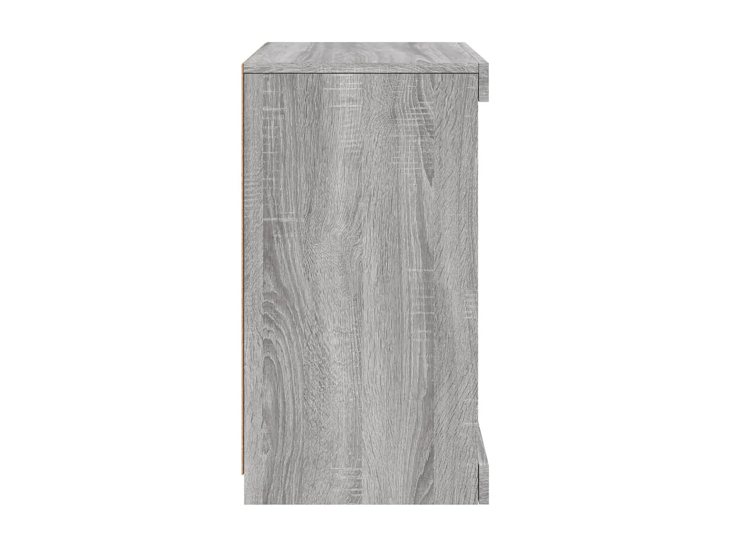 Buffet aparador cômoda armário organizador de unidade cozinha sala sala com luzes LED Sonoma 41 x 37 x 67 cm cinza 02_0030075