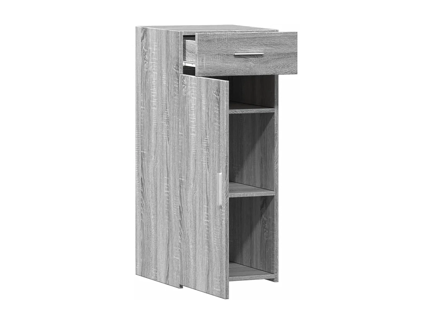 Aparador buffet cómoda armario unidad de almacenamiento organizador cocina salón salón Sonoma 40 x 42,5 x 93 cm madera contrachapada gris 02_0036364