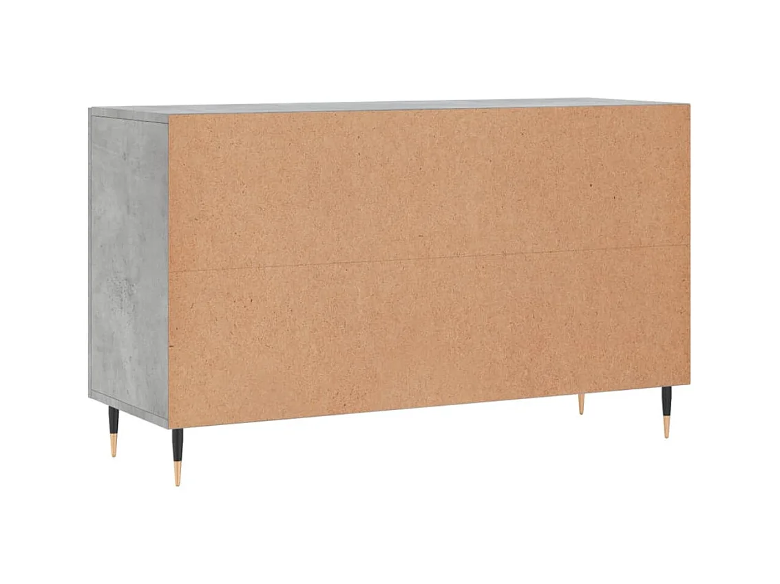 Aparador cómoda cómoda mueble mueble de almacenaje organizador cocina salón salón 100 x 36 x 60 cm madera contrachapada gris 02_0031830