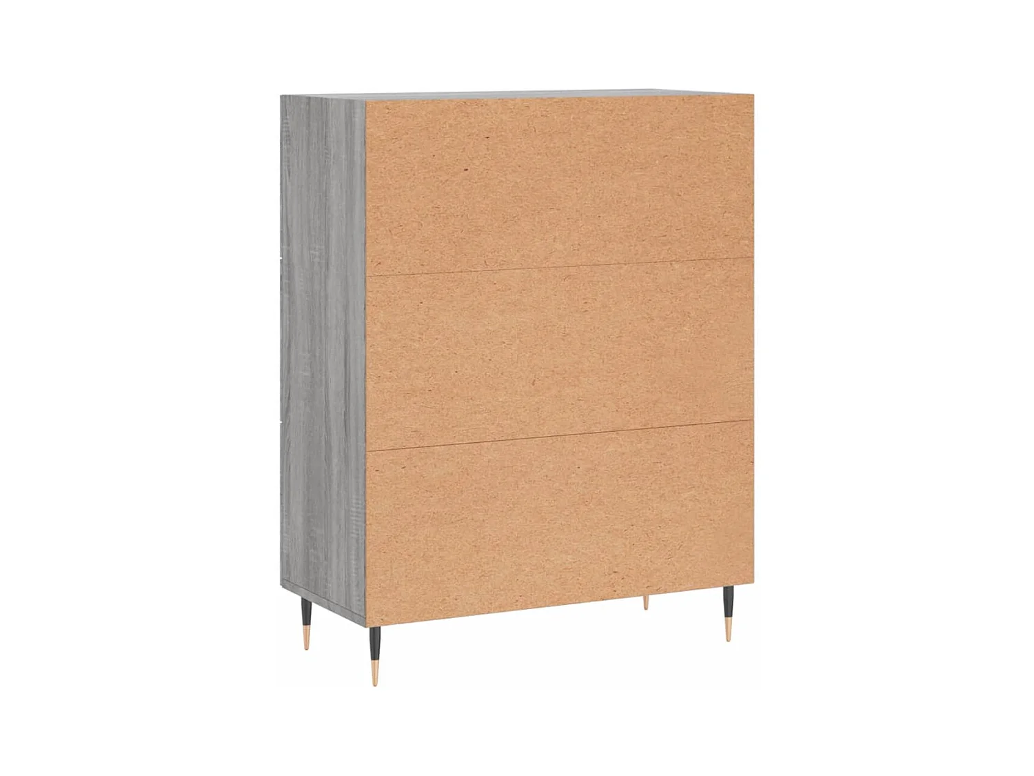 Aparador buffet cómoda armario unidad de almacenamiento organizador cocina salón salón Sonoma 69,5 x 34 x 90 cm madera contrachapada gris 02_0036443