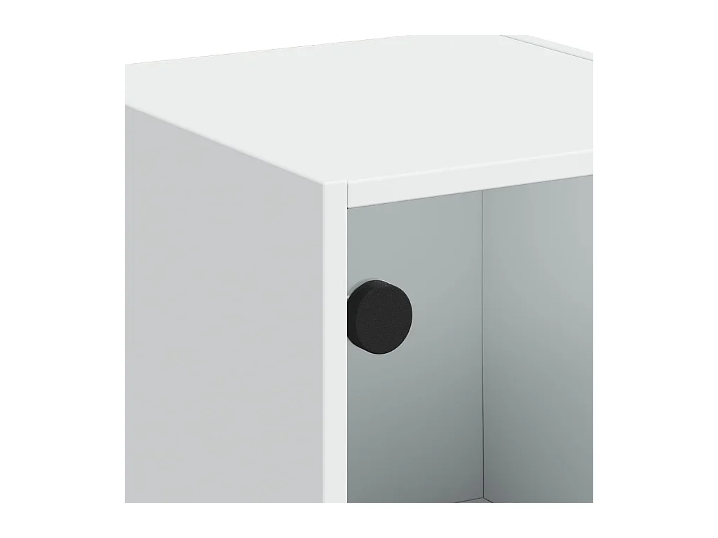 bahut commode armoire verre blanche 35 x 37 x 109 cm 02_0030107