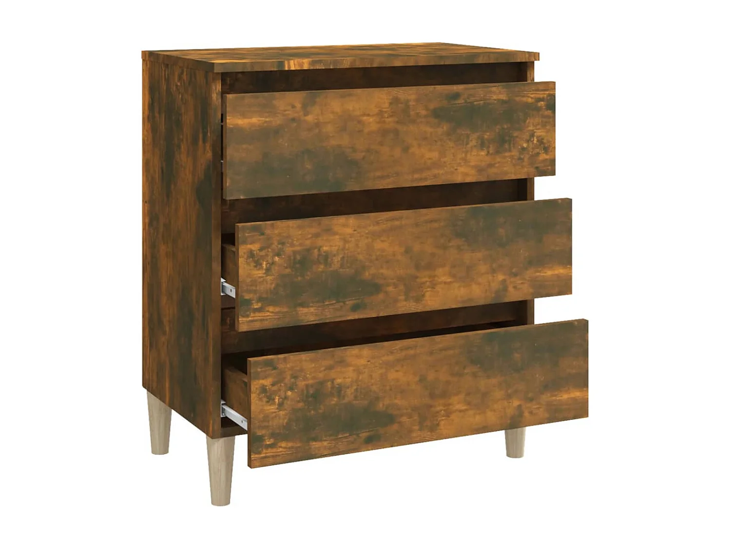 Credenza buffet cassettiera mobile contenitore organizer cucina soggiorno soggiorno 60 x 35 x 69 cm derivati ​​del legno marrone 02_0030973