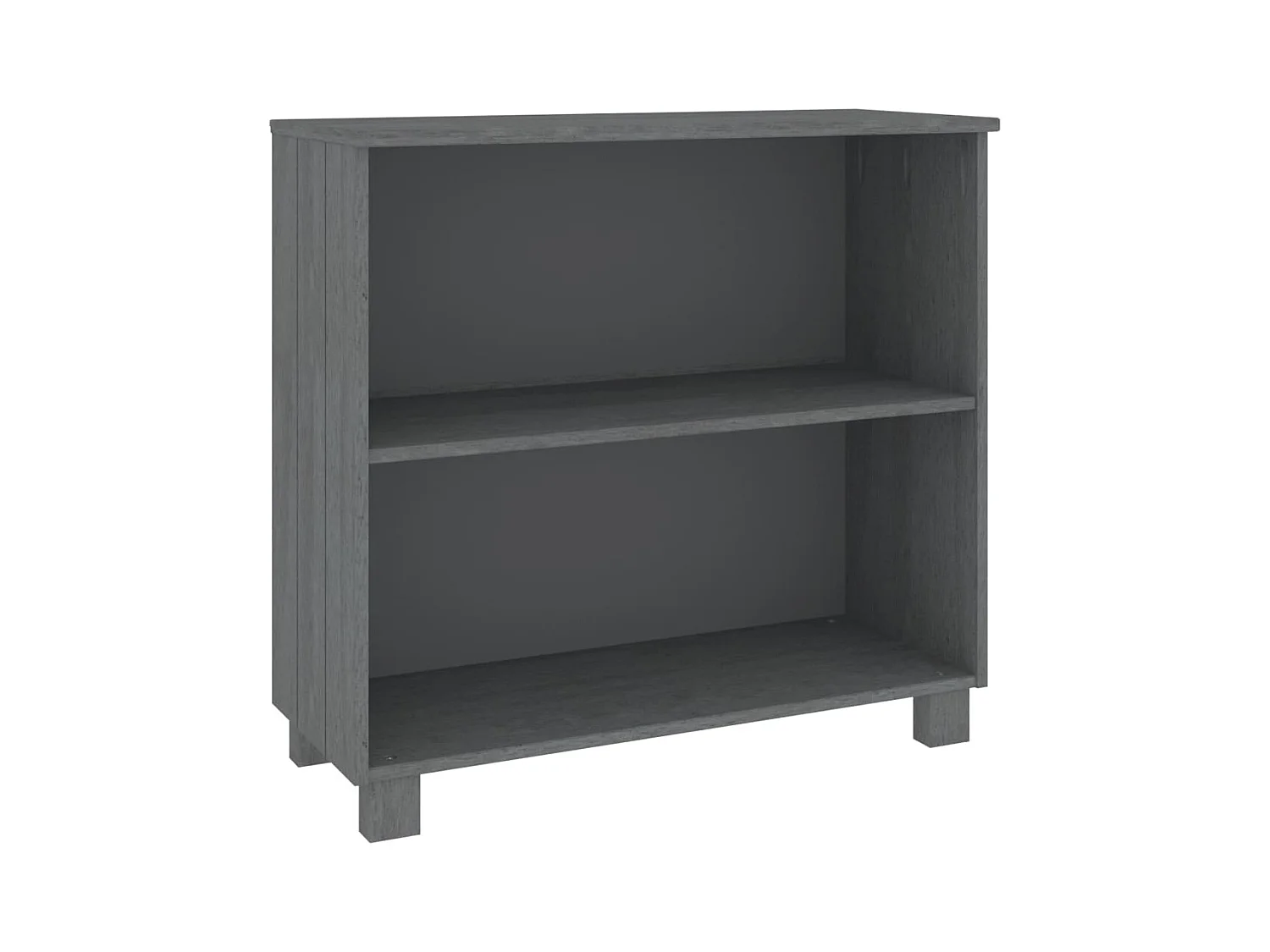 Credenza buffet cassettiera mobile contenitore organizer cucina soggiorno scuro 85 x 35 x 80 cm legno massello di pino grigio 02_0032168