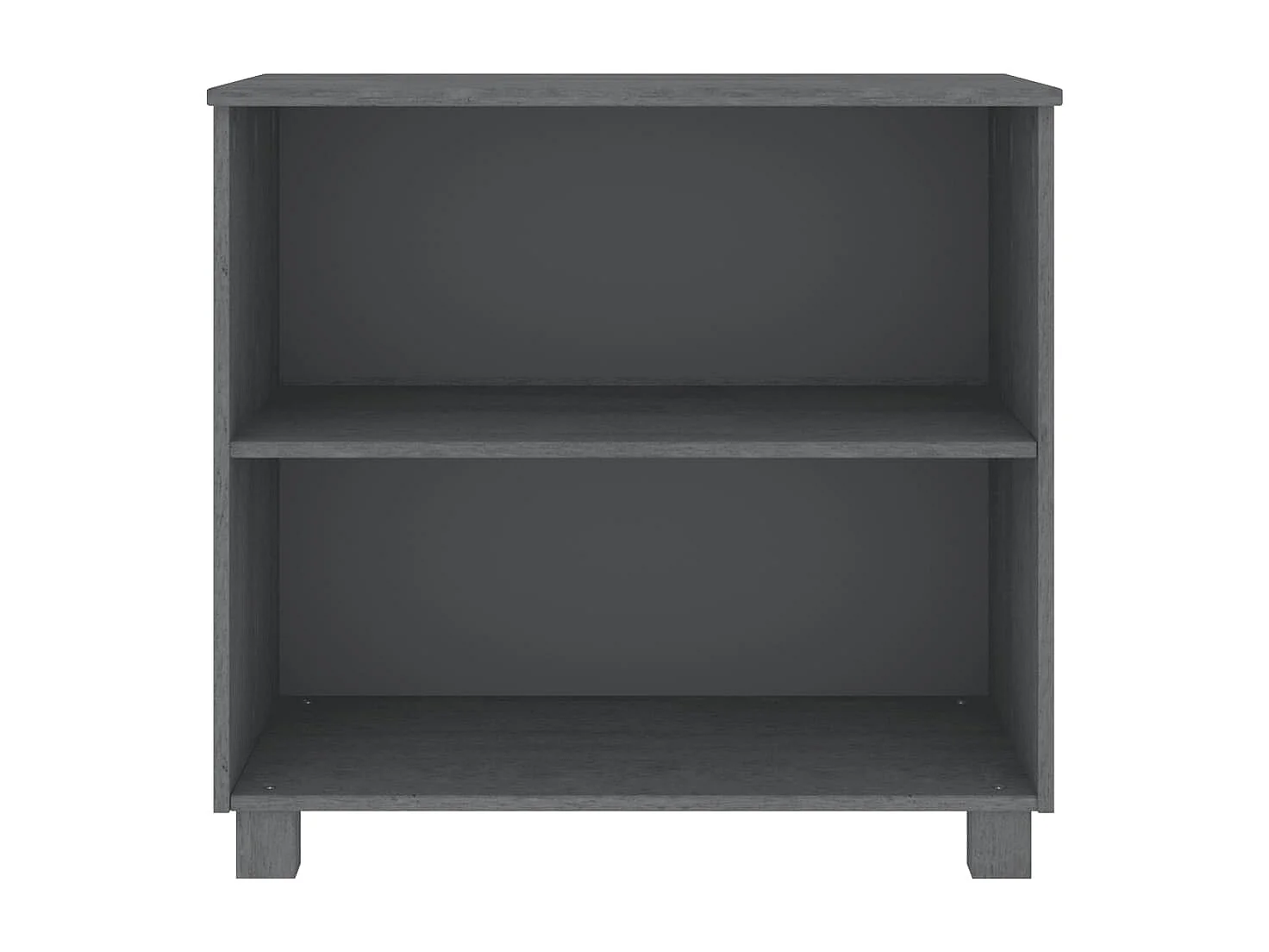 Aparador cómoda cómoda armario mueble organizador cocina salón oscuro 85 x 35 x 80 cm madera maciza de pino gris 02_0032168