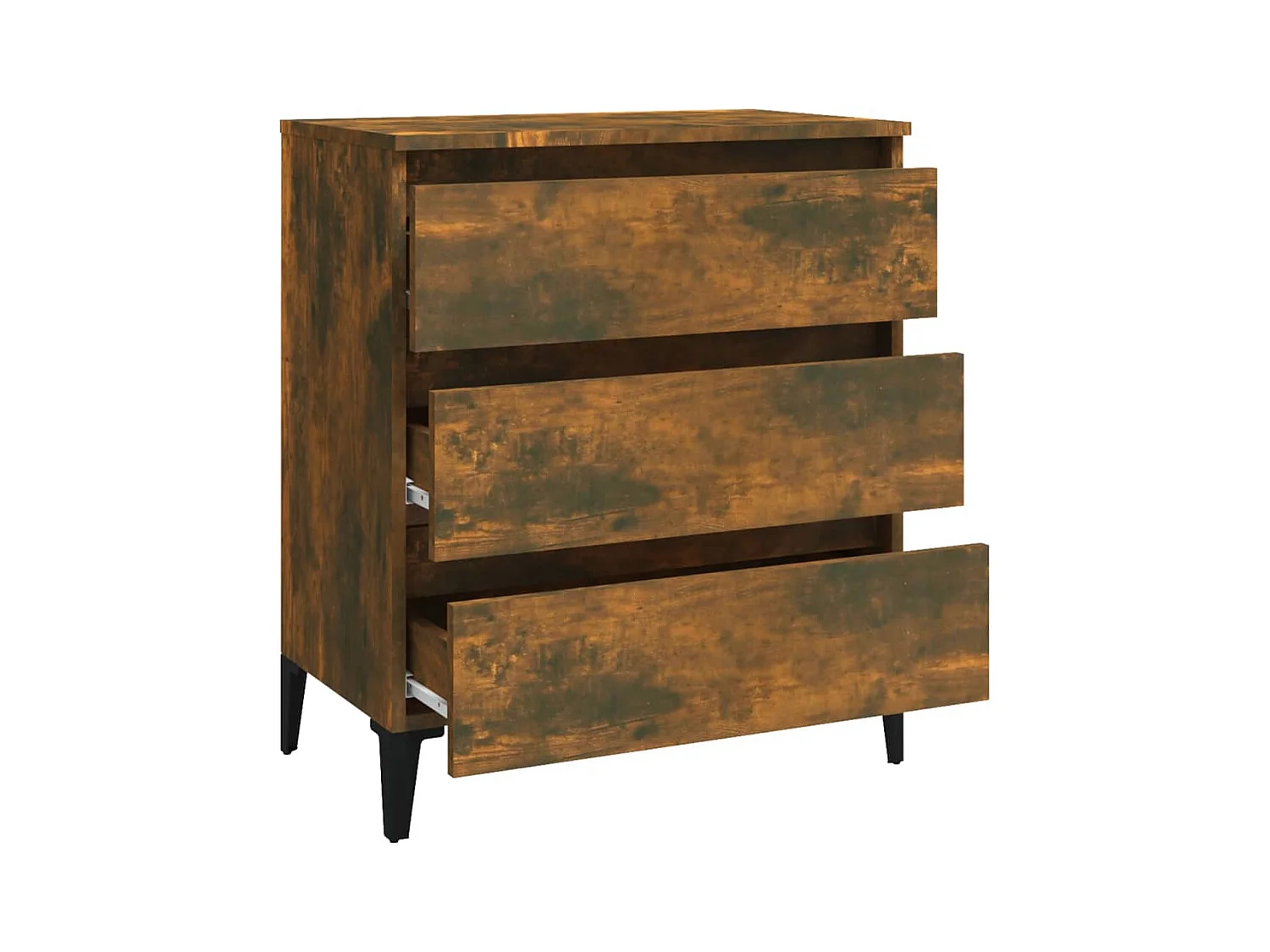 Buffet aparador cômoda armário unidade de armazenamento organizador cozinha sala sala 60 x 35 x 69 cm madeira trabalhada marrom 02_0030974