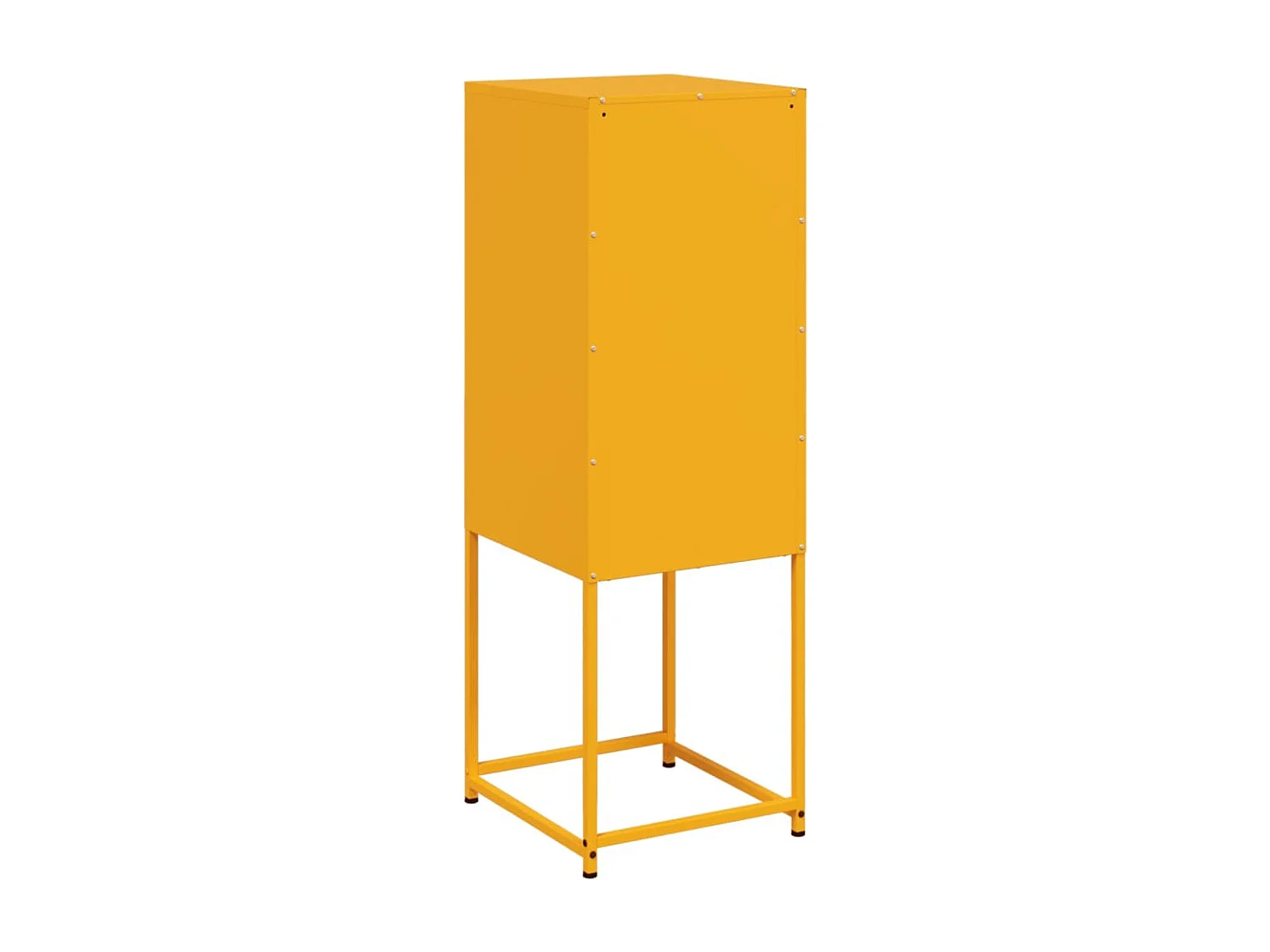 Aparador buffet cómoda armario mueble organizador cocina salón salón amarillo mostaza 36 x 39 x 107 cm acero Amarillo 02_0035691