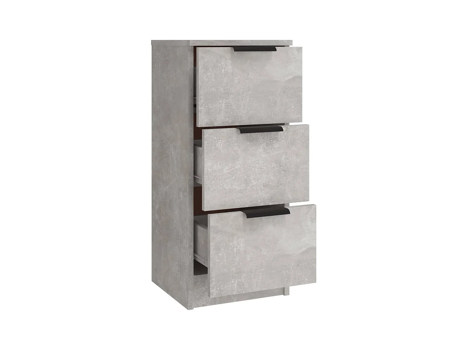 Credenza buffet cassettiera mobile contenitore organizer cucina soggiorno soggiorni 3 pz derivati ​​del legno grigio 02_0037129