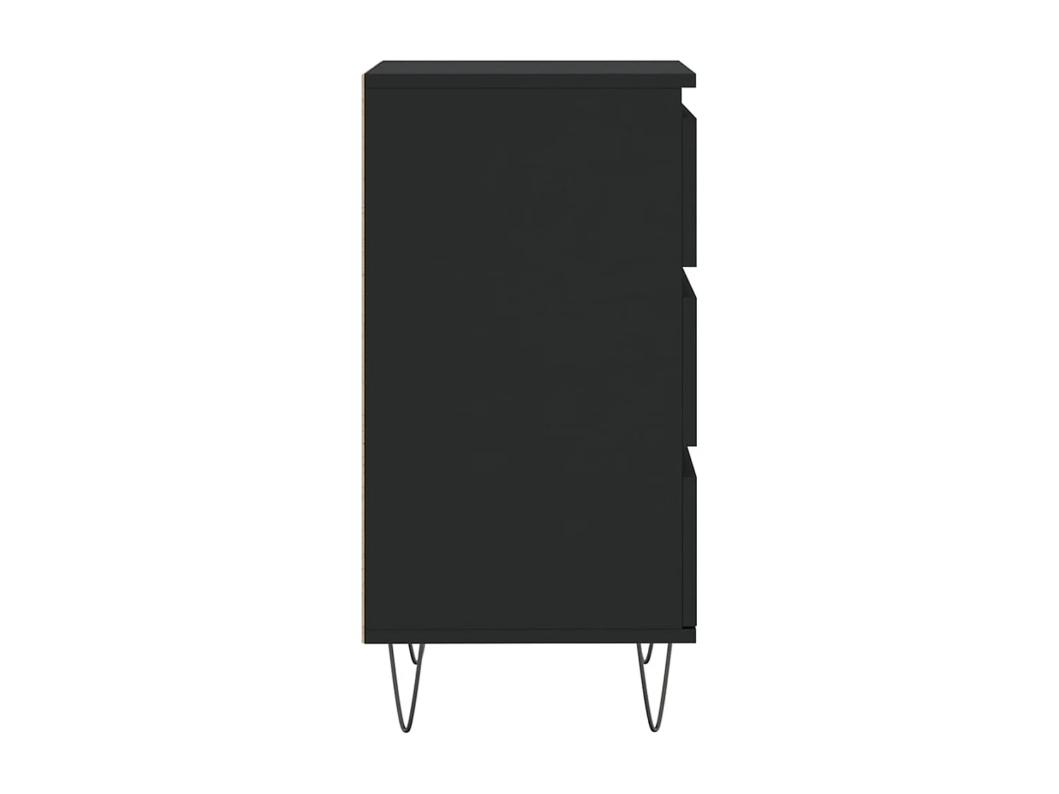 Aparador buffet cómoda armario mueble organizador cocina salón salón 40 x 35 x 70 cm madera contrachapada negra 02_0035933