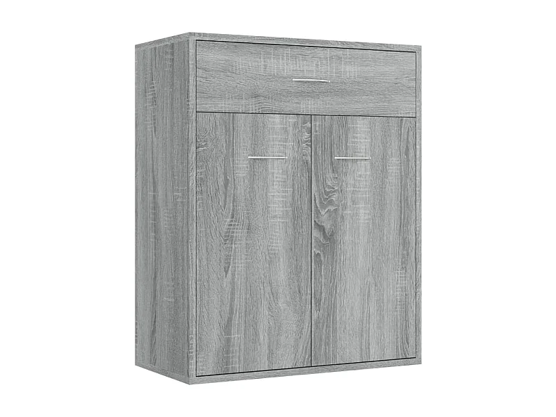 Aparador buffet cómoda armario unidad de almacenamiento organizador cocina salón salonsonoma 60 x 30 x 75 cm madera contrachapada gris 02_0036383