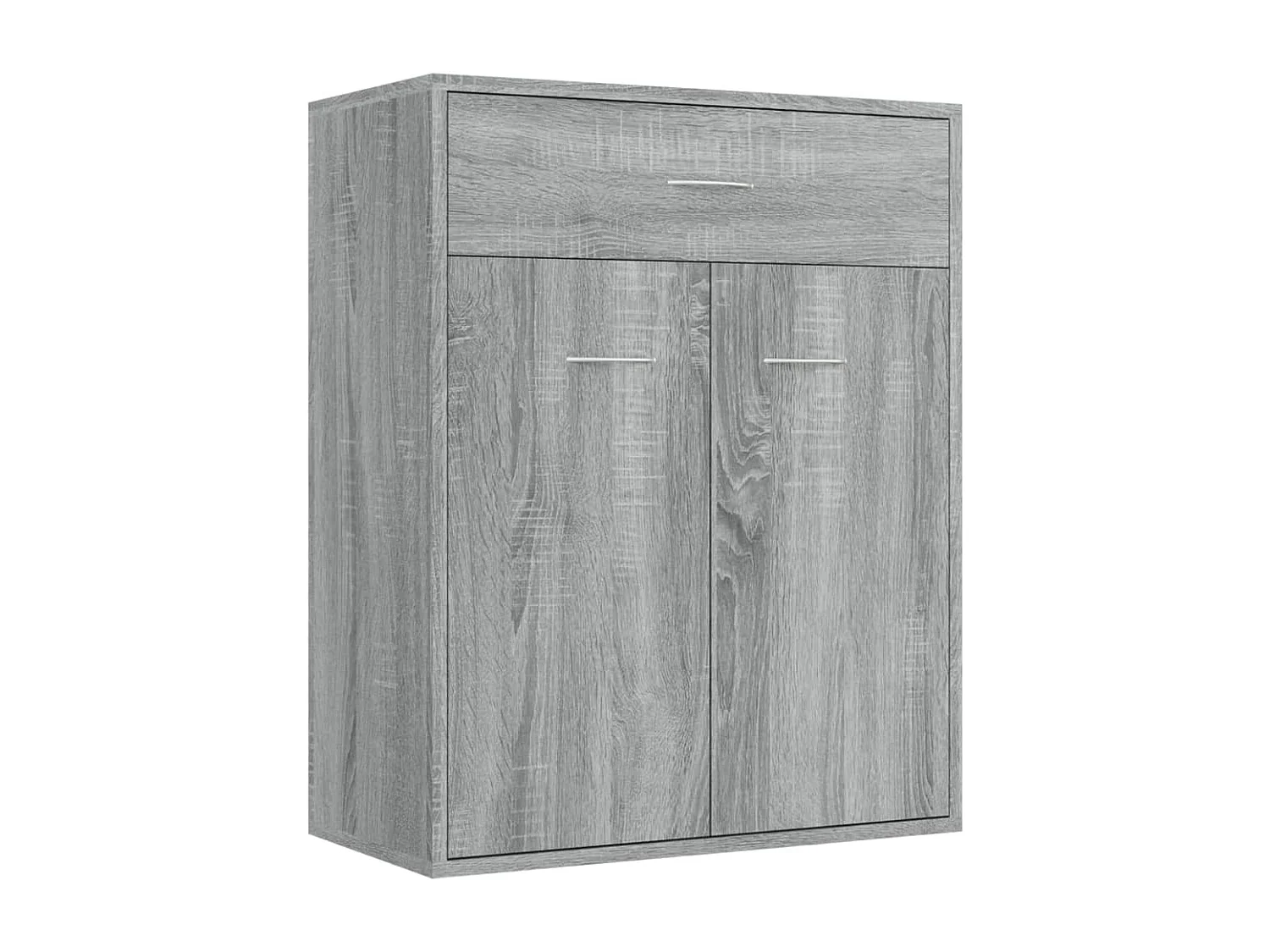 Credenza buffet cassettiera mobile contenitore organizer cucina soggiorno salonsonoma 60 x 30 x 75 cm pannelli compositi grigio 02_0036383