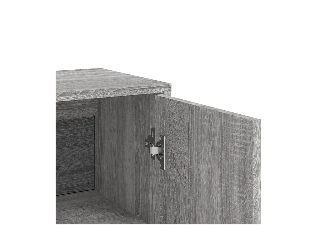 Aparador buffet cómoda armario unidad de almacenamiento organizador cocina salón salón Sonoma 60 x 31 x 84 cm madera contrachapada gris 02_0036391