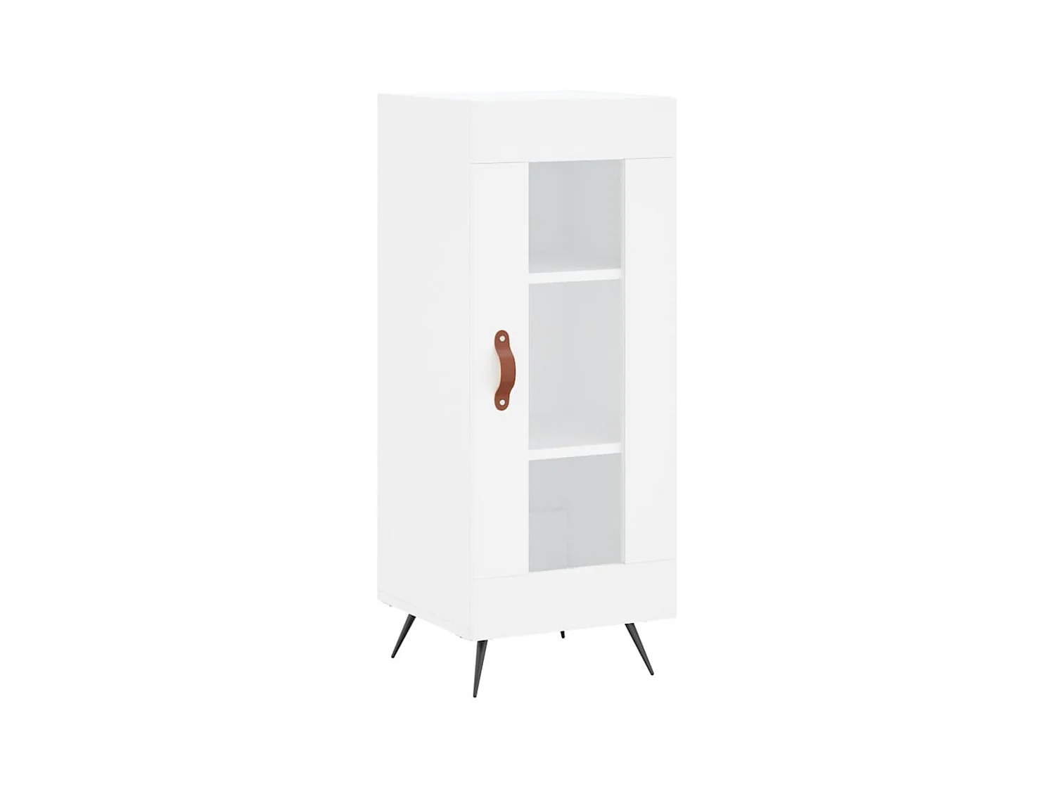 Credenza cassettiera cassettiera mobile contenitore organizer cucina soggiorno soggiorno 34,5 x 34 x 90 cm derivati ​​del legno bianco 02_0030283