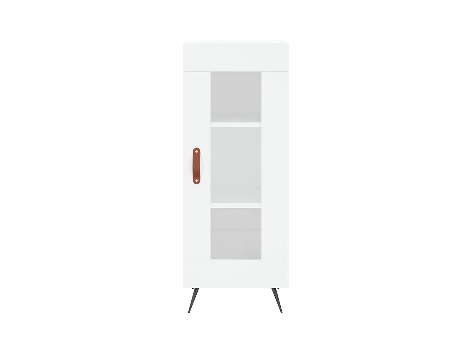 Credenza cassettiera cassettiera mobile contenitore organizer cucina soggiorno soggiorno 34,5 x 34 x 90 cm derivati ​​del legno bianco 02_0030283