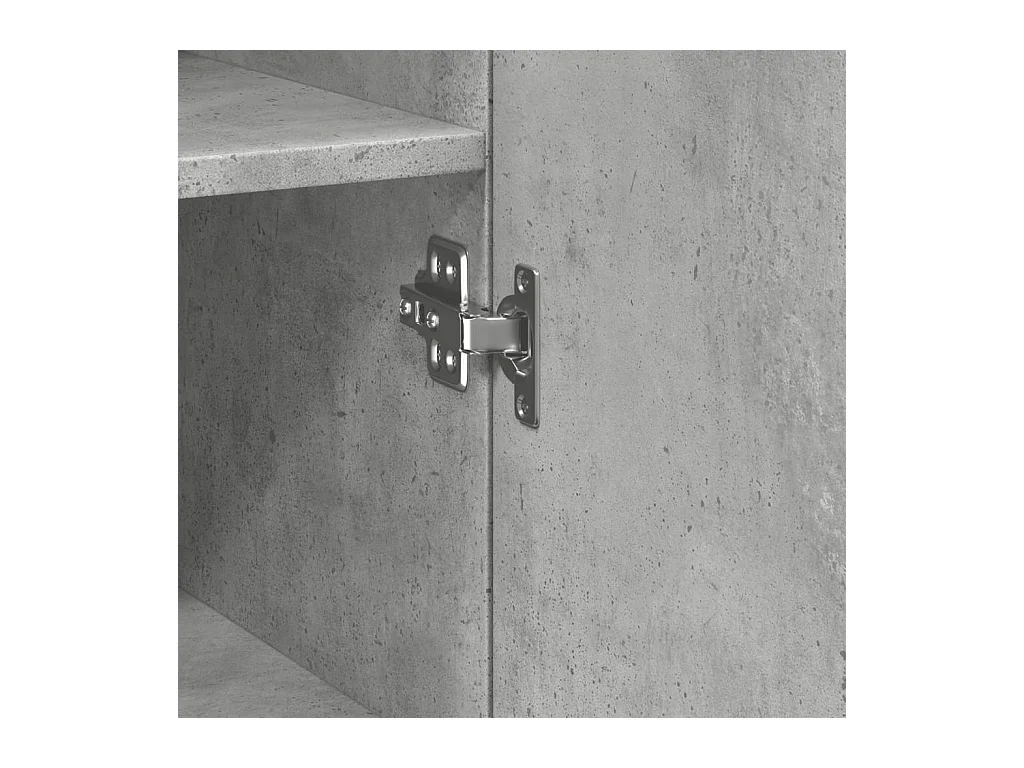 Credenza buffet cassettiera mobile contenitore organizer cucina soggiorno soggiorno alto 40 x 42,5 x 185 cm derivati ​​del legno grigio 02_0034439