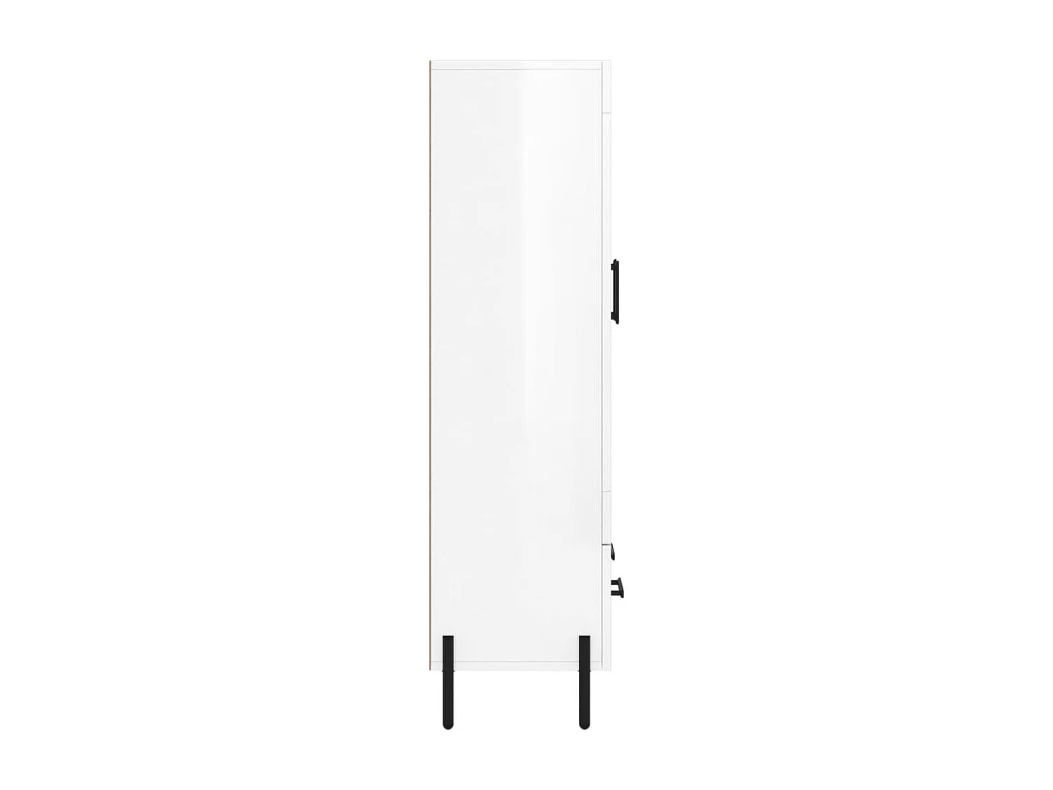Credenza cassettiera cassettiera mobile contenitore organizer cucina soggiorno soggiorno lucido 69,5 x 31 x 115 cm derivati ​​del legno bianco 02_0033002