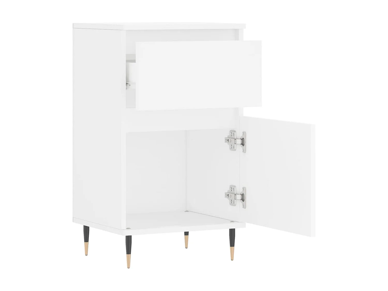 Buffet aparador cômoda armário unidade de armazenamento organizador cozinha sala salas conjunto de 2 40 x 35 x 70 cm madeira de engenharia branca 02_0036662