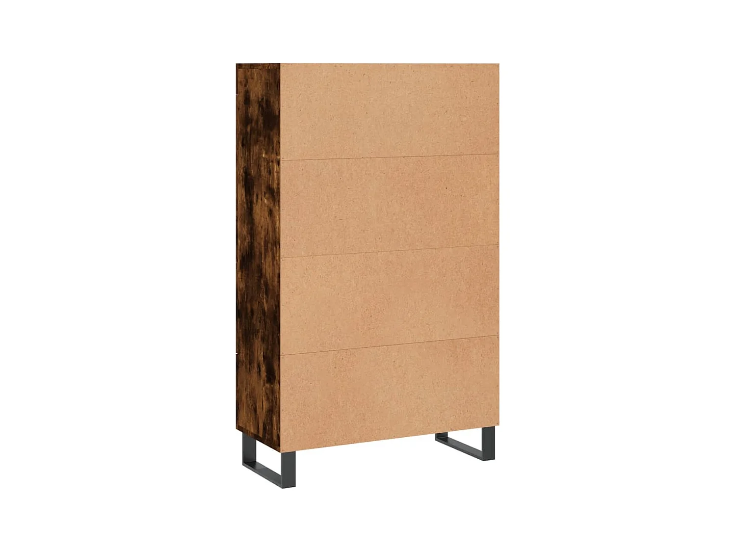 Credenza buffet cassettiera mobile contenitore organizer cucina soggiorno soggiorno alto 69,5 x 31 x 115 cm derivati ​​del legno marrone 02_0033383