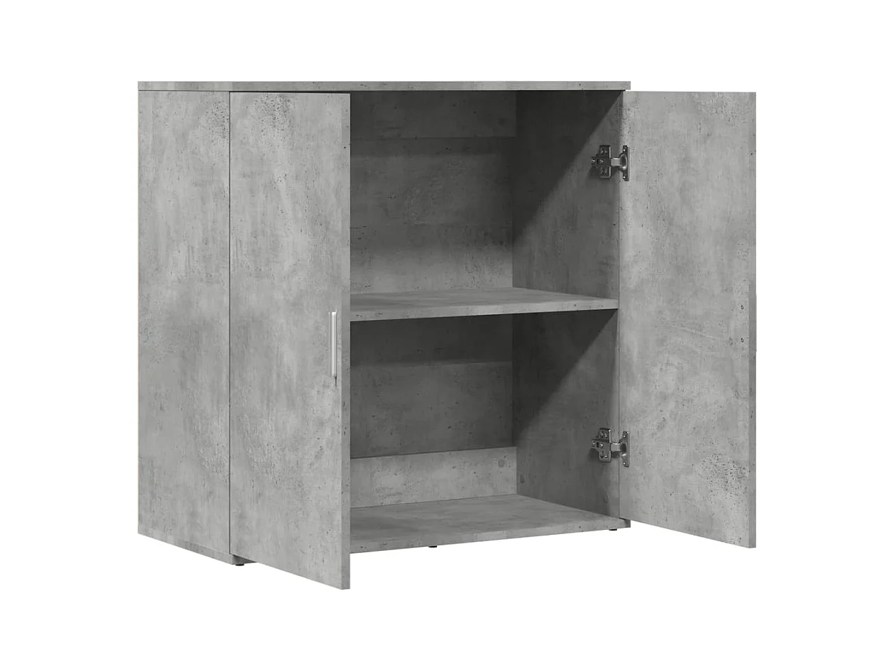 Aparador buffet cómoda armario unidad de almacenamiento organizador cocina salón salón 79 x 38 x 80 cm madera contrachapada gris 02_0032095