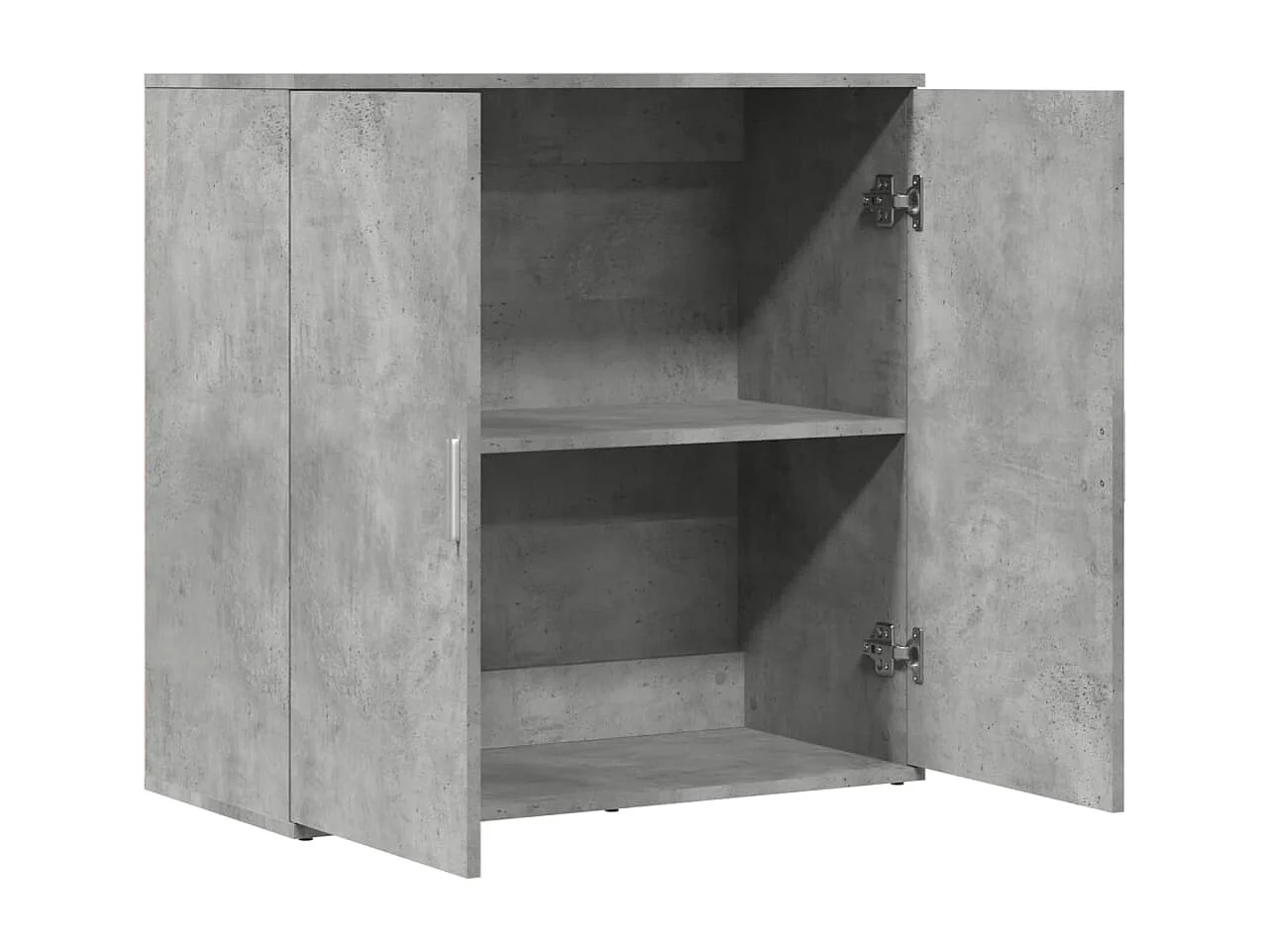 Buffet aparador cômoda armário unidade de armazenamento organizador cozinha sala sala 79 x 38 x 80 cm madeira trabalhada cinza 02_0032095