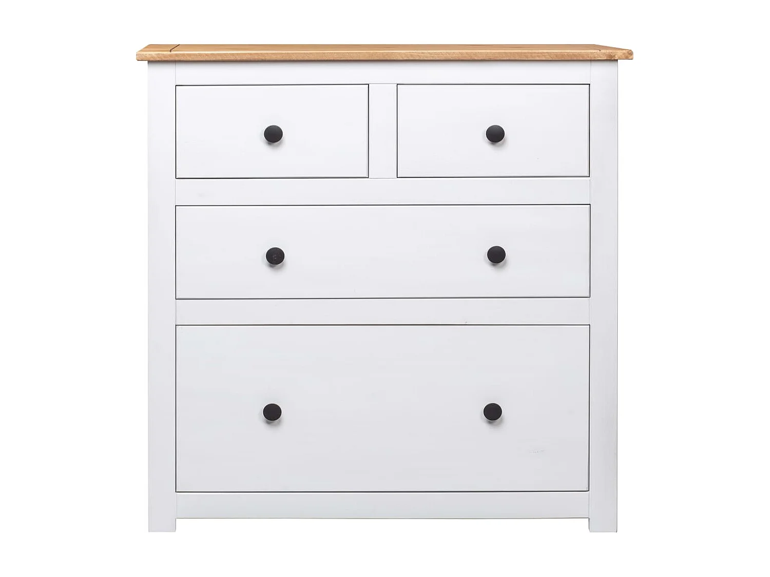 Buffet aparador cômoda armário organizador cozinha sala sala 80 x 40 x 83 cm Pinho Panama Gama branco 02_0030519
