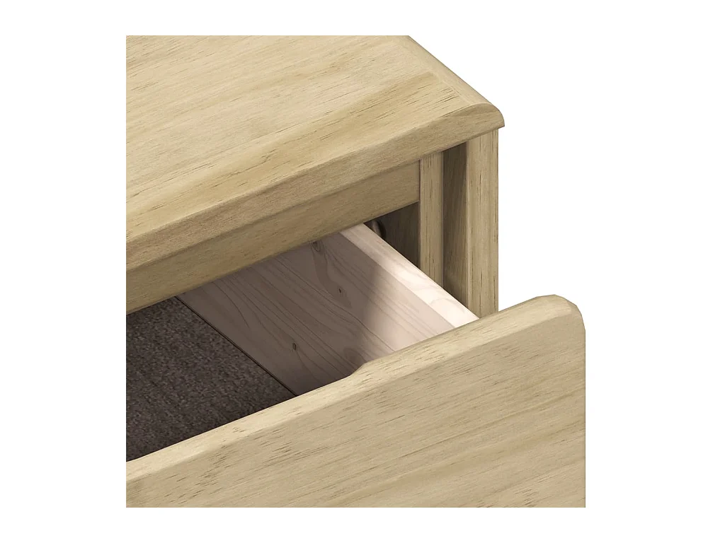 Credenza buffet cassettiera mobile contenitore organizer cucina soggiorno soggiorniAUDA 114 x 43 x 75,5 cm legno massello di pino marrone 02_0036220