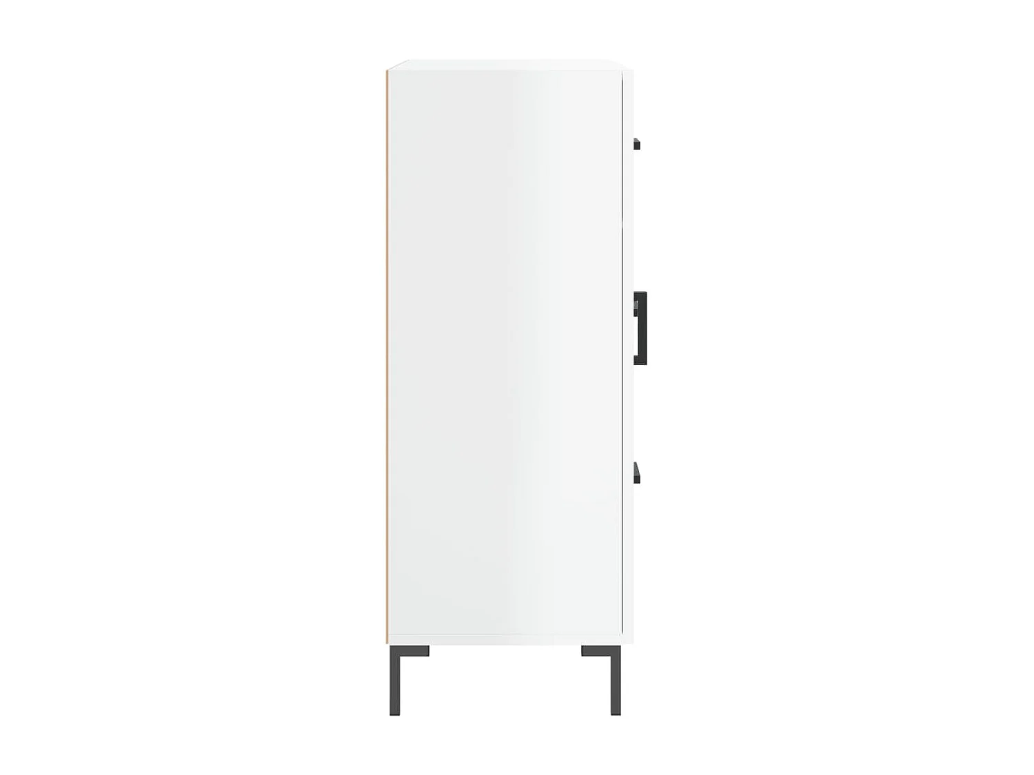 Credenza buffet cassettiera mobile contenitore organizer cucina soggiorno lucido 69,5 x 34 x 90 cm derivati ​​del legno bianco 02_0030742