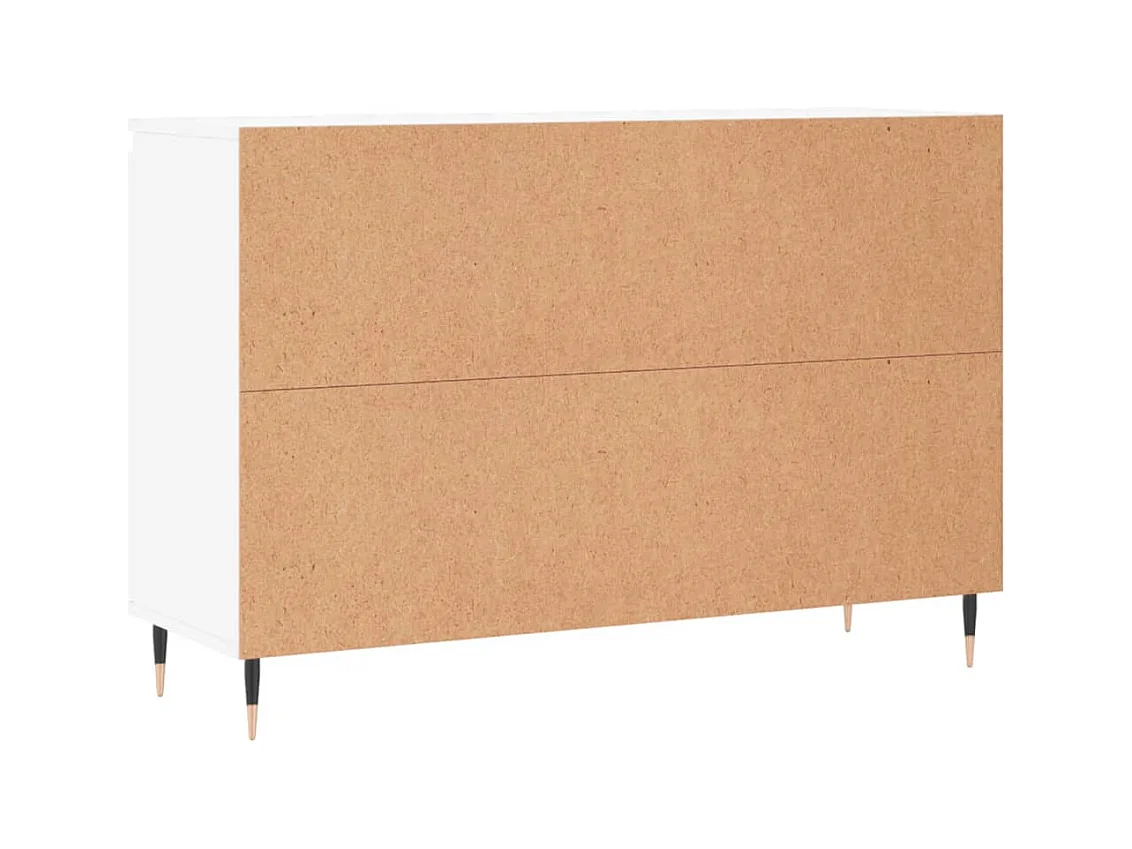 Aparador buffet cómoda mueble mueble de almacenamiento organizador cocina salón salón 104 x 35 x 70 cm madera contrachapada blanco 02_0030187
