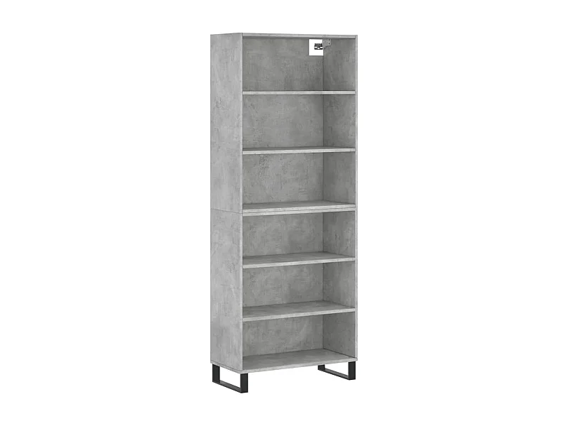 Aparador buffet cómoda mueble mueble de almacenamiento organizador cocina salón salón 69,5 x 32,5 x 180 cm madera contrachapada gris 02_0031998