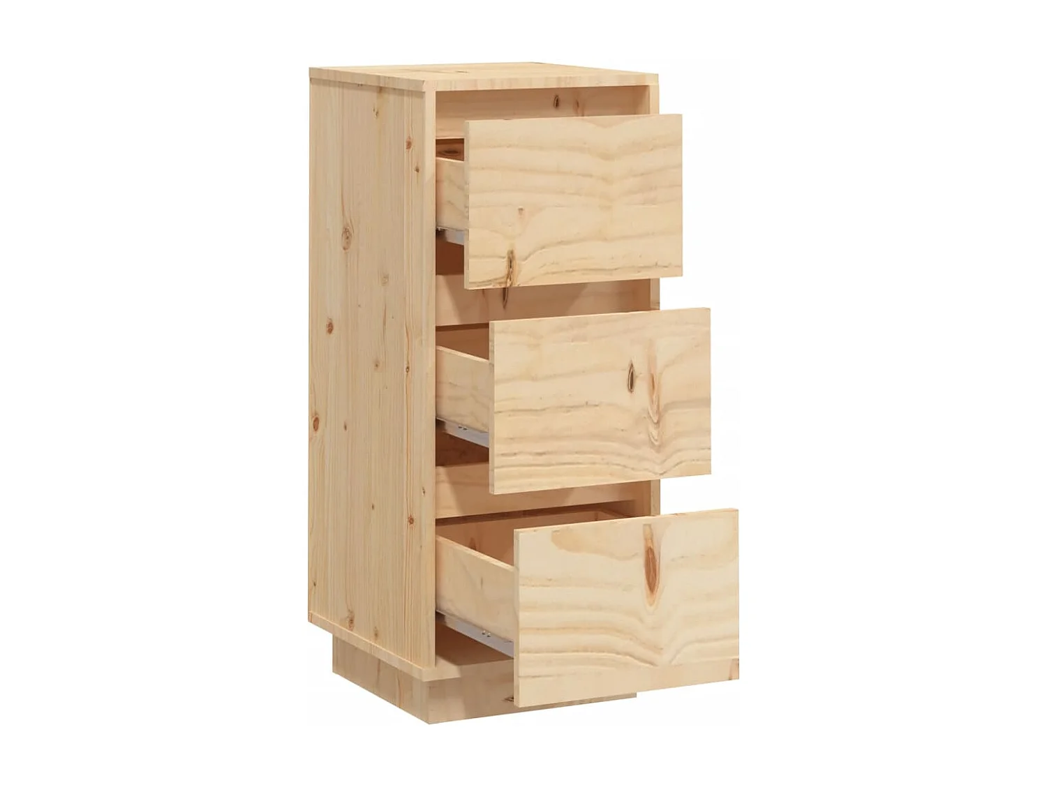 Credenza cassettiera cassettiera mobile contenitore organizer cucina soggiorno soggiorno 32 x 34 x 75 cm legno massello di pino marrone 02_0029571